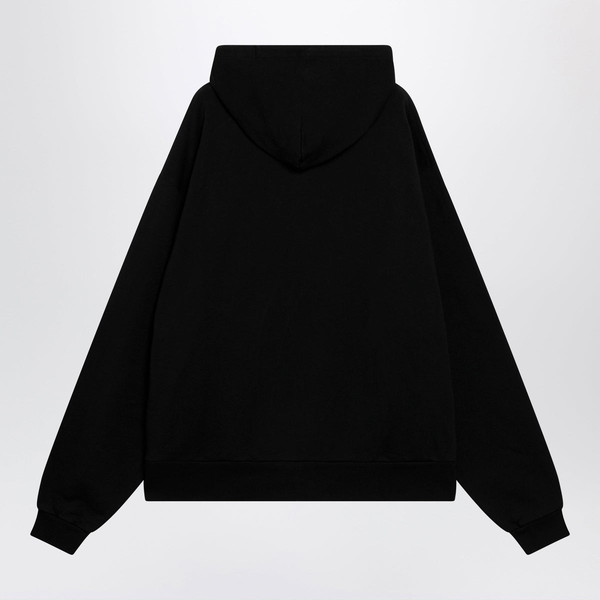 Balenciaga Oversized Zip Hoodie In Black Cotton Men BALENCIAGA