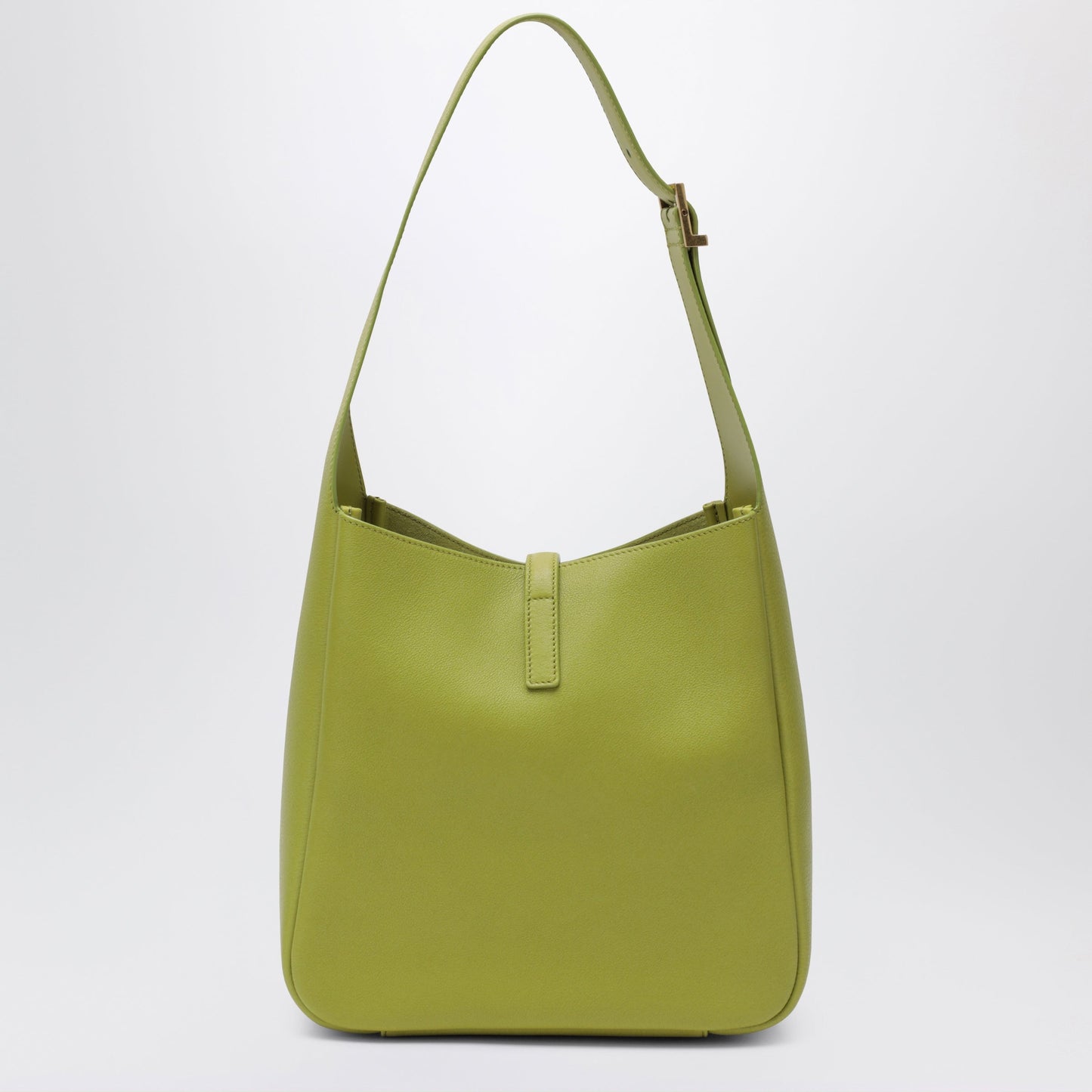 Saint Laurent Small Lime-Coloured Le 5 À 7 Bag In Textured Leather Women SAINT LAURENT