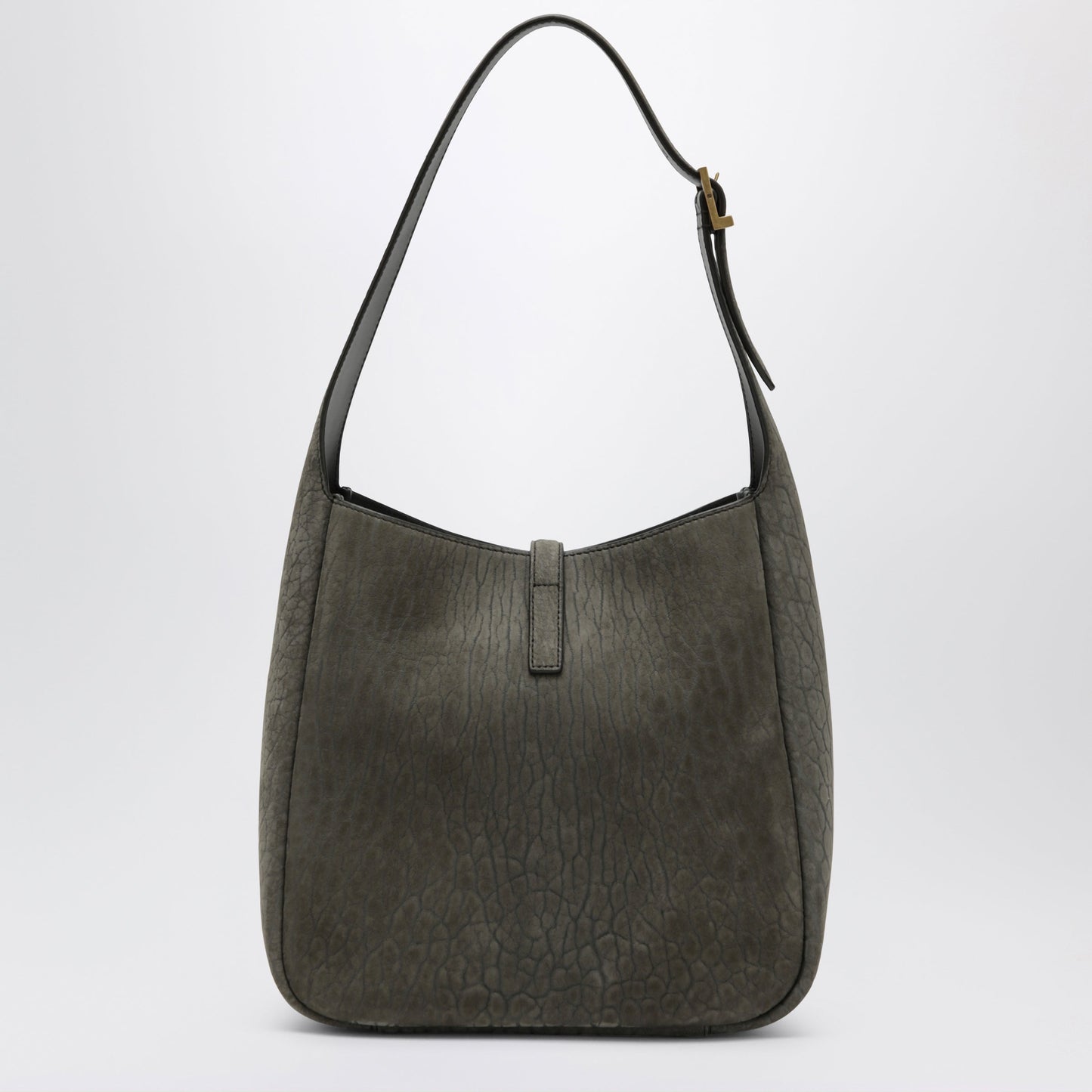 Saint Laurent Le 5 À 7 Soft Micro Nubuck Leather Bag In Zinc Grey Women SAINT LAURENT