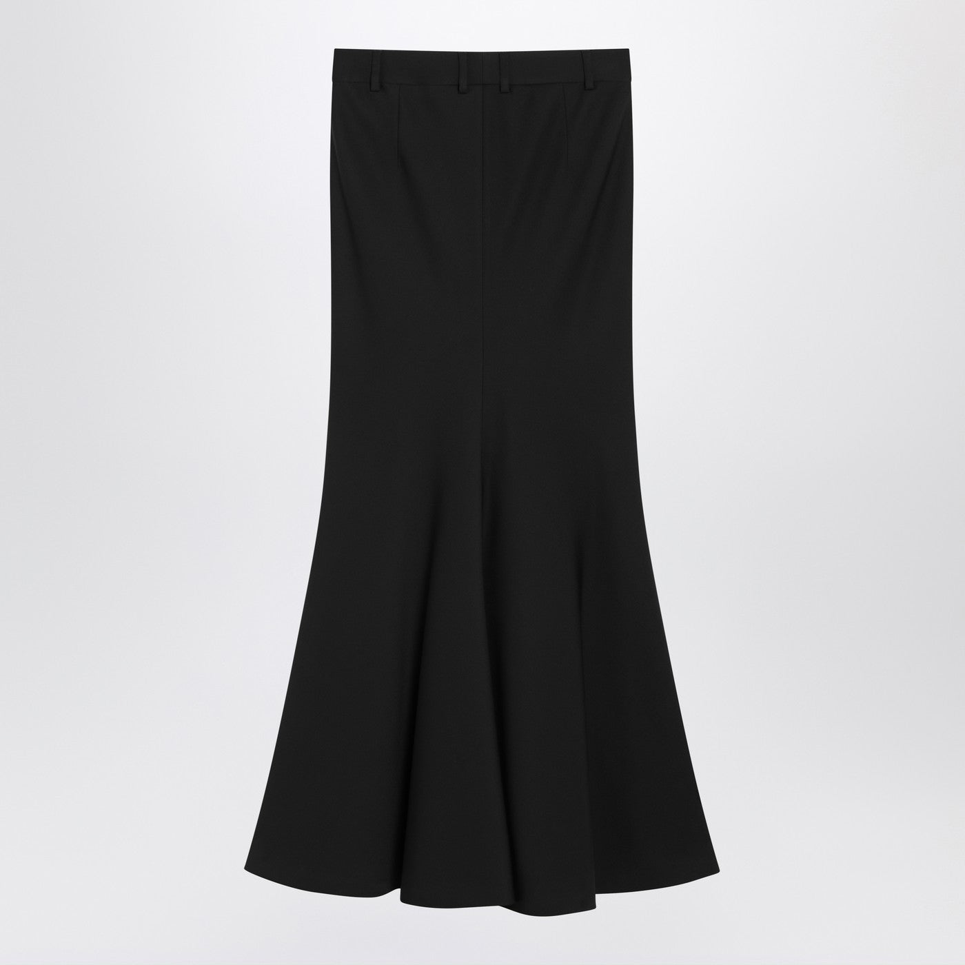 Balenciaga Black Long Wool Skirt Women BALENCIAGA