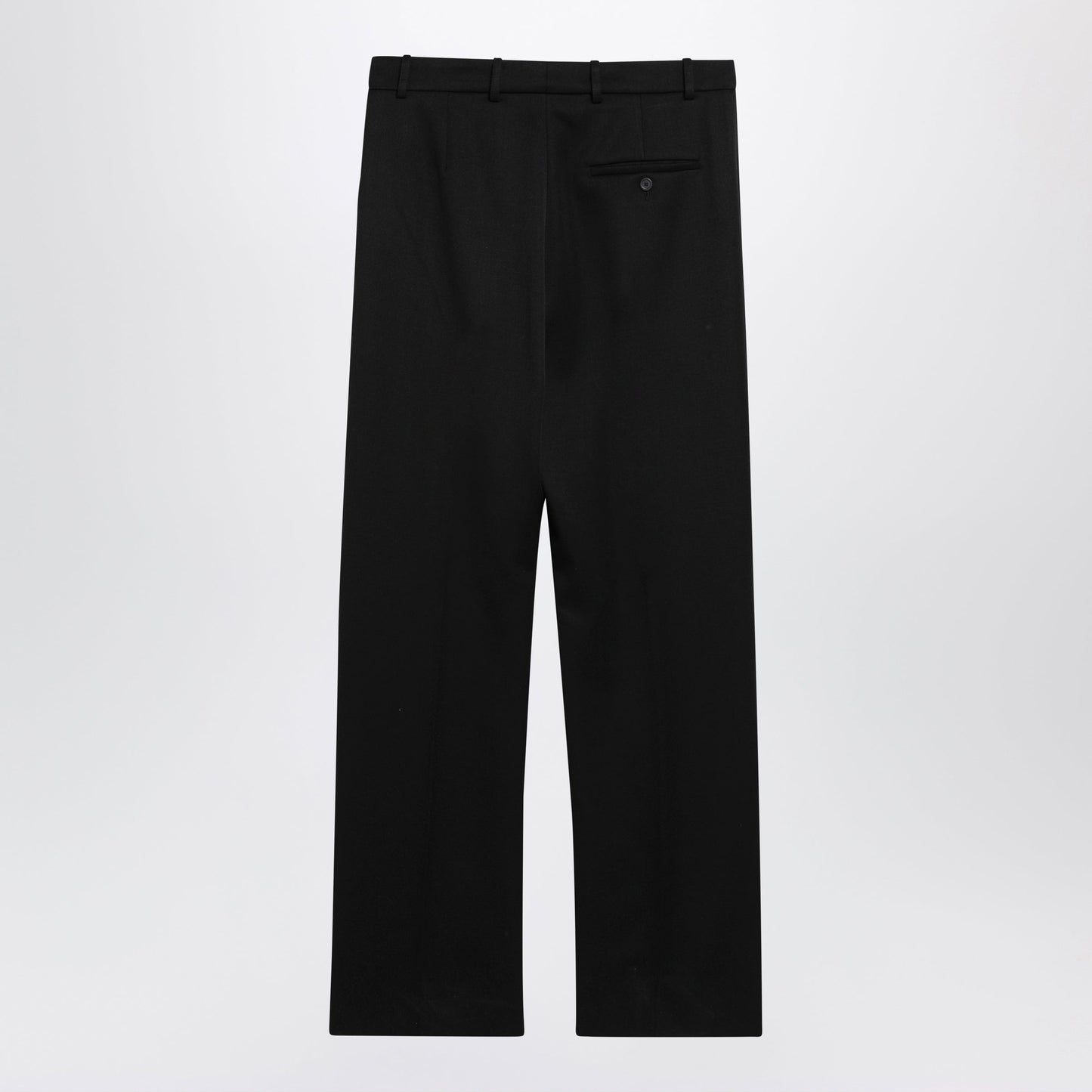Balenciaga Too Far Tailored Trousers In Dry Wool, Black Men BALENCIAGA