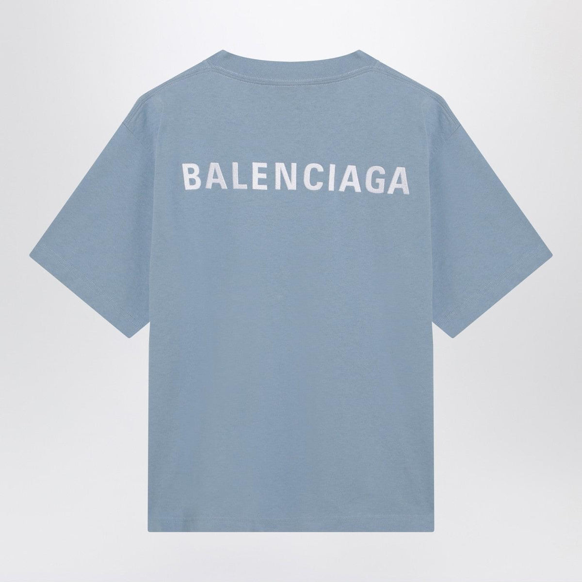 Balenciaga Light Blue Balenciaga Back Medium Fit T-Shirt Women BALENCIAGA