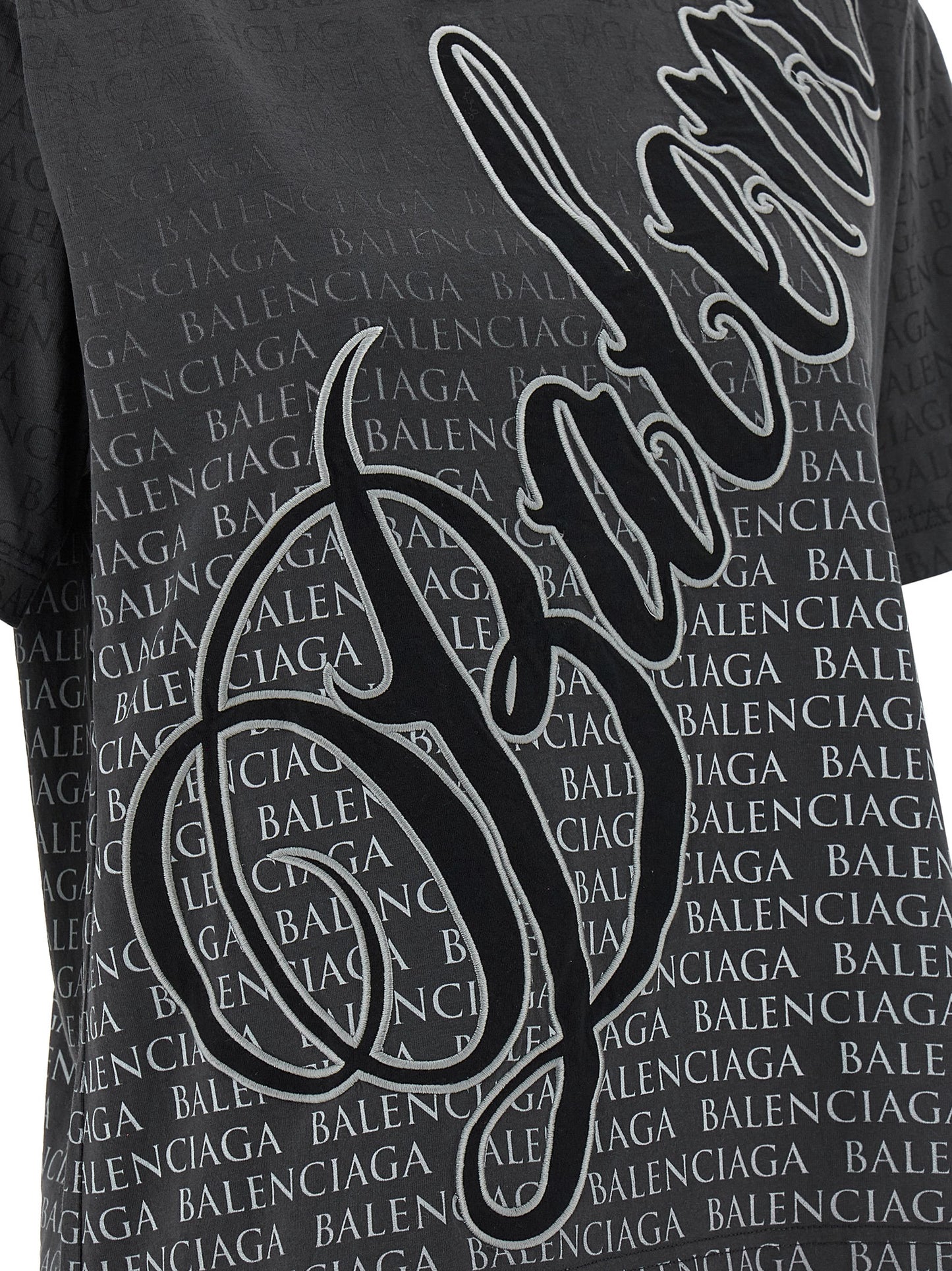 Balenciaga Women 'Cursive' T-Shirt BALENCIAGA