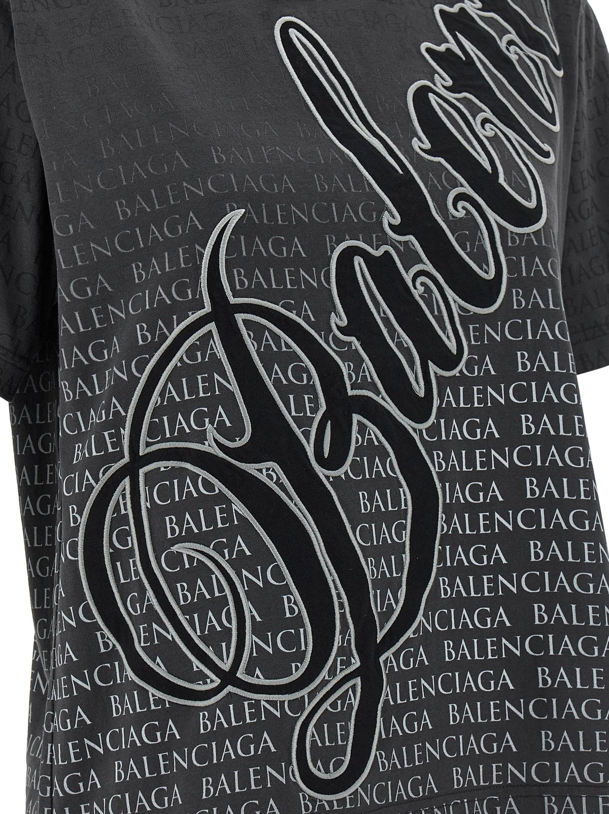 Balenciaga Women 'Cursive' T-Shirt BALENCIAGA