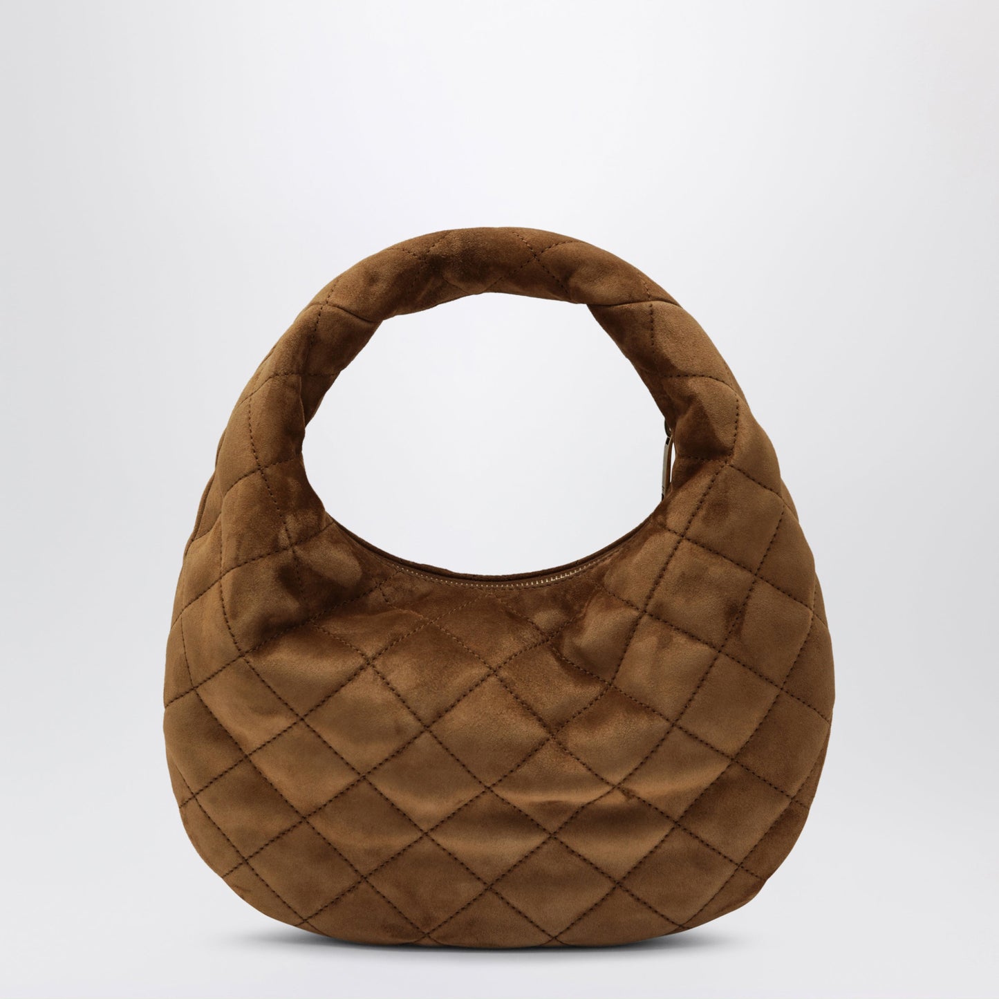 Saint Laurent Caramel-Coloured Icarino Bag In Quilted Suede Women SAINT LAURENT