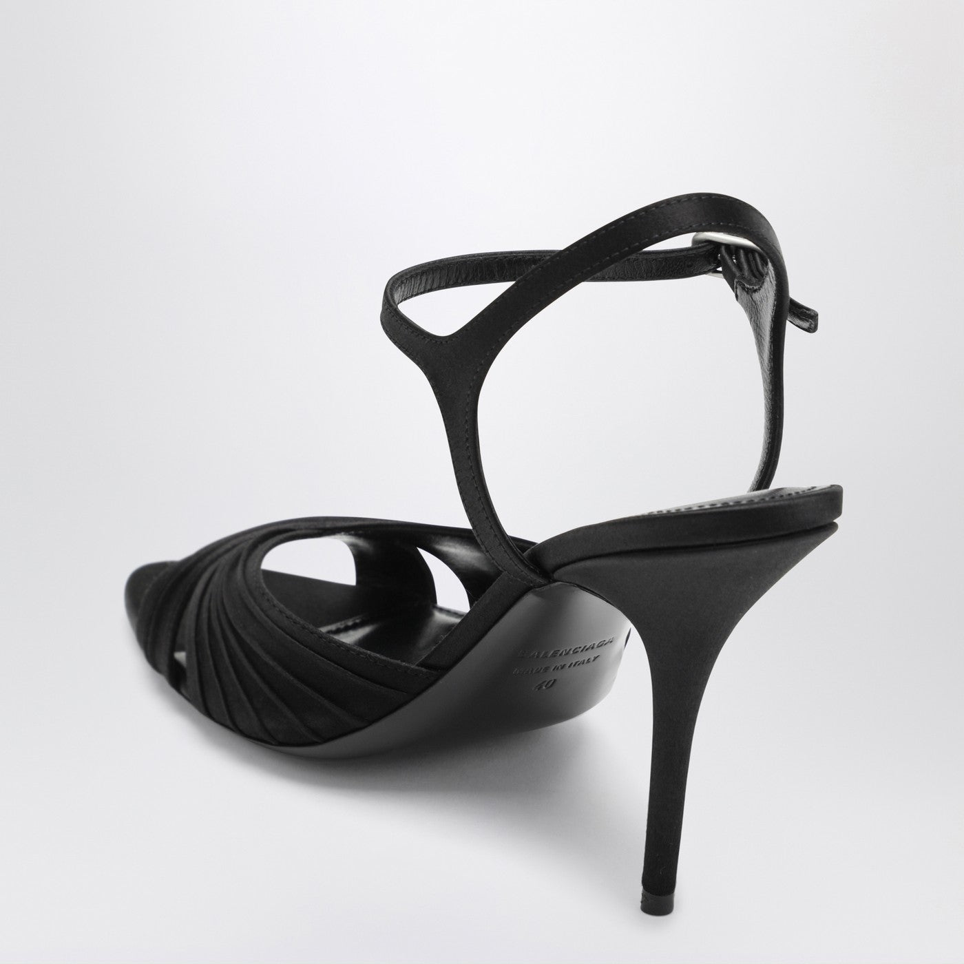 Balenciaga Black Dynastie Satin Sandals Women BALENCIAGA