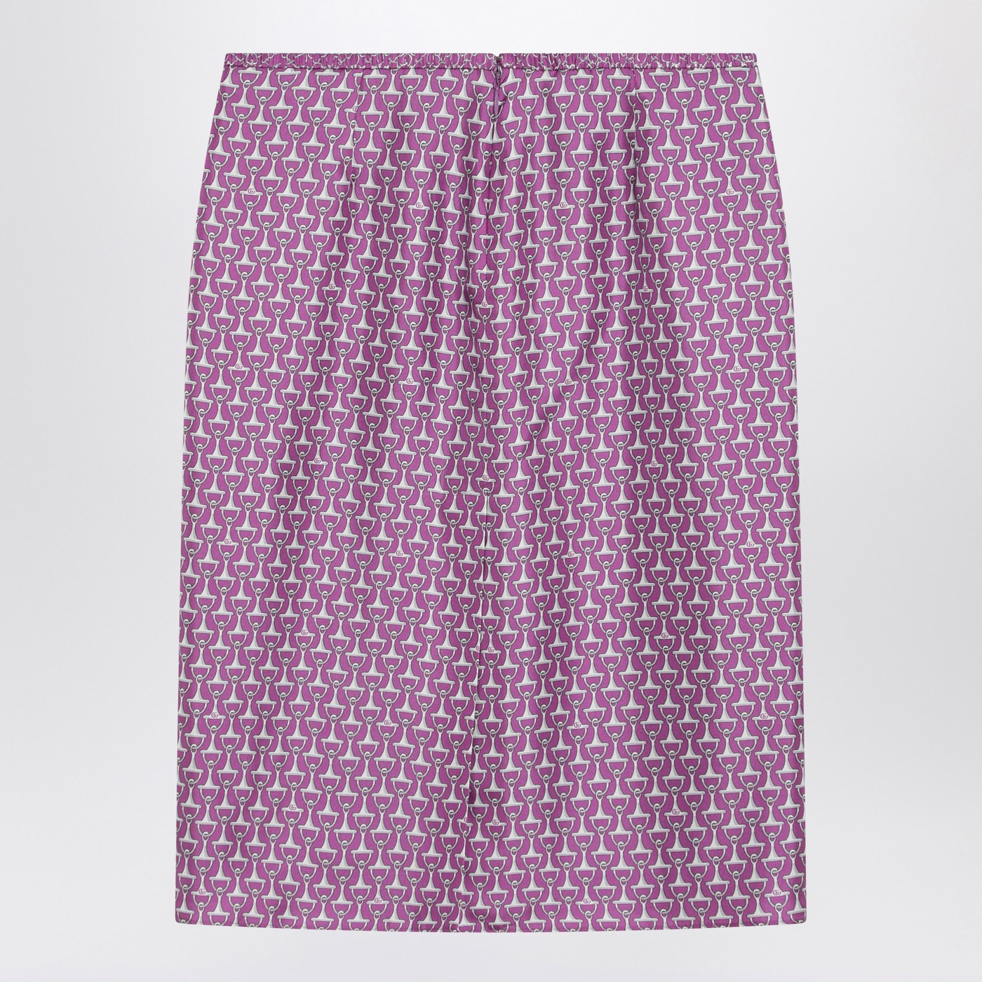 Gucci Pink Pencil Skirt With Horsebit Print Women GUCCI