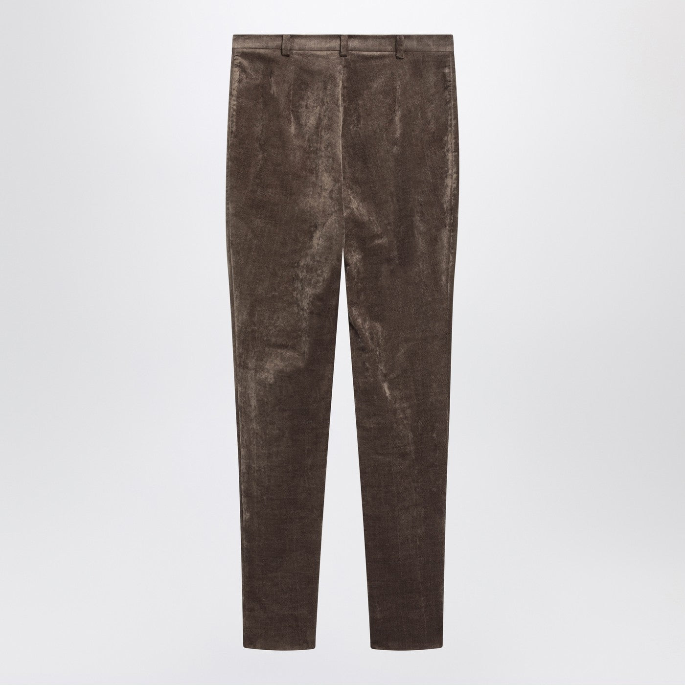 Gucci Brown Stretch Velvet Leggings Women GUCCI