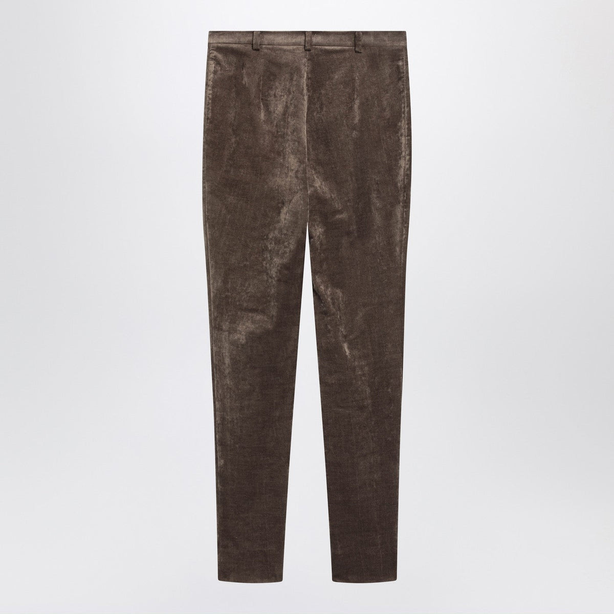Gucci Brown Stretch Velvet Leggings Women GUCCI
