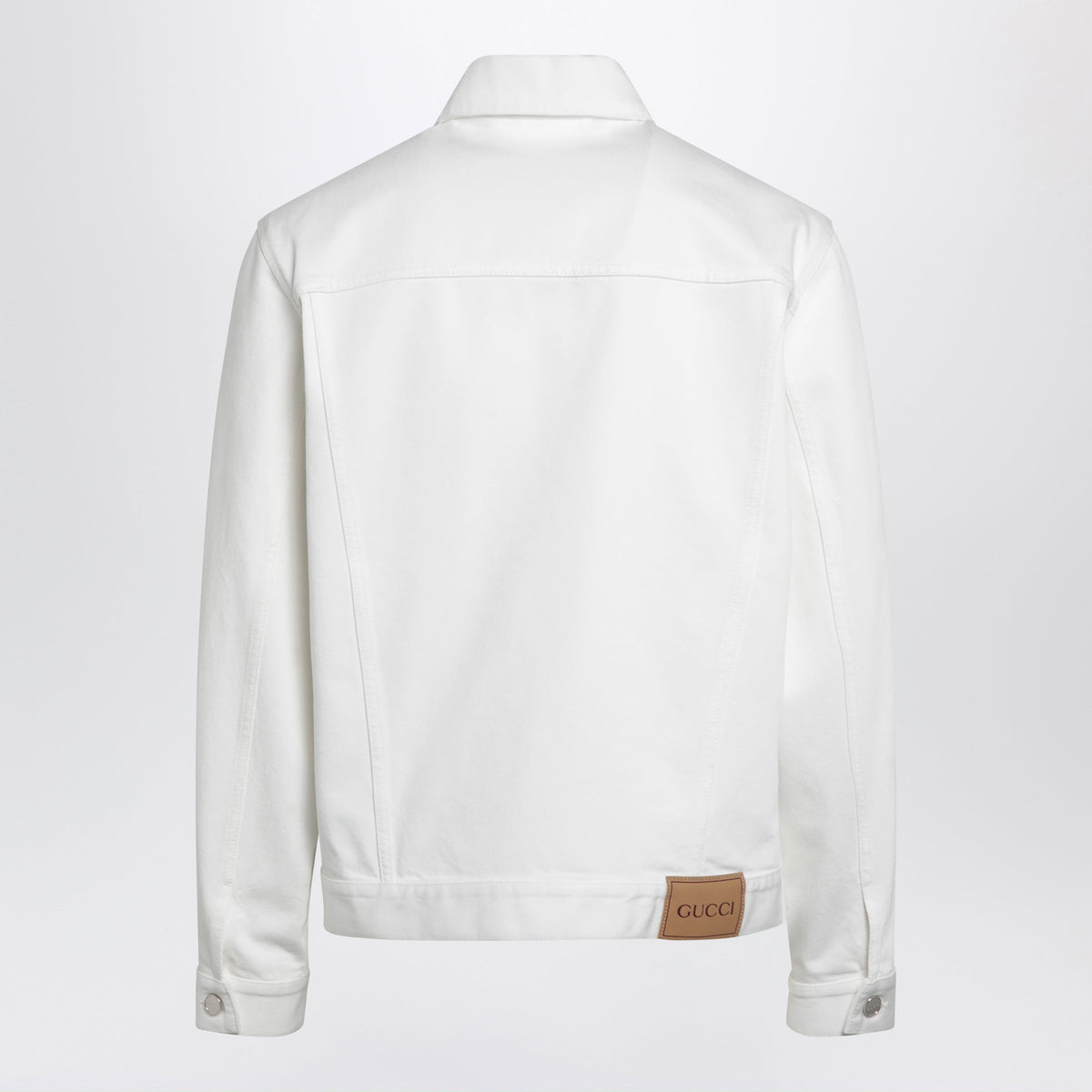 Gucci White Jacket With Horsebit Detail Men GUCCI