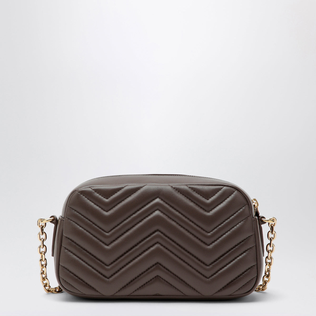 Gucci Small Gg Marmont Camera Bag In Taupe Nappa Leather Women GUCCI