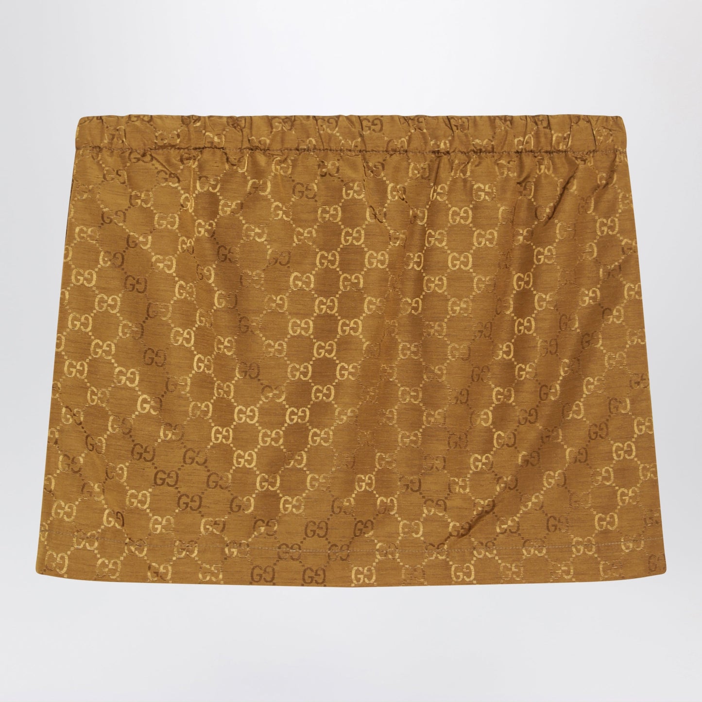 Gucci Caramel Gg Jersey Mini Skirt Women GUCCI