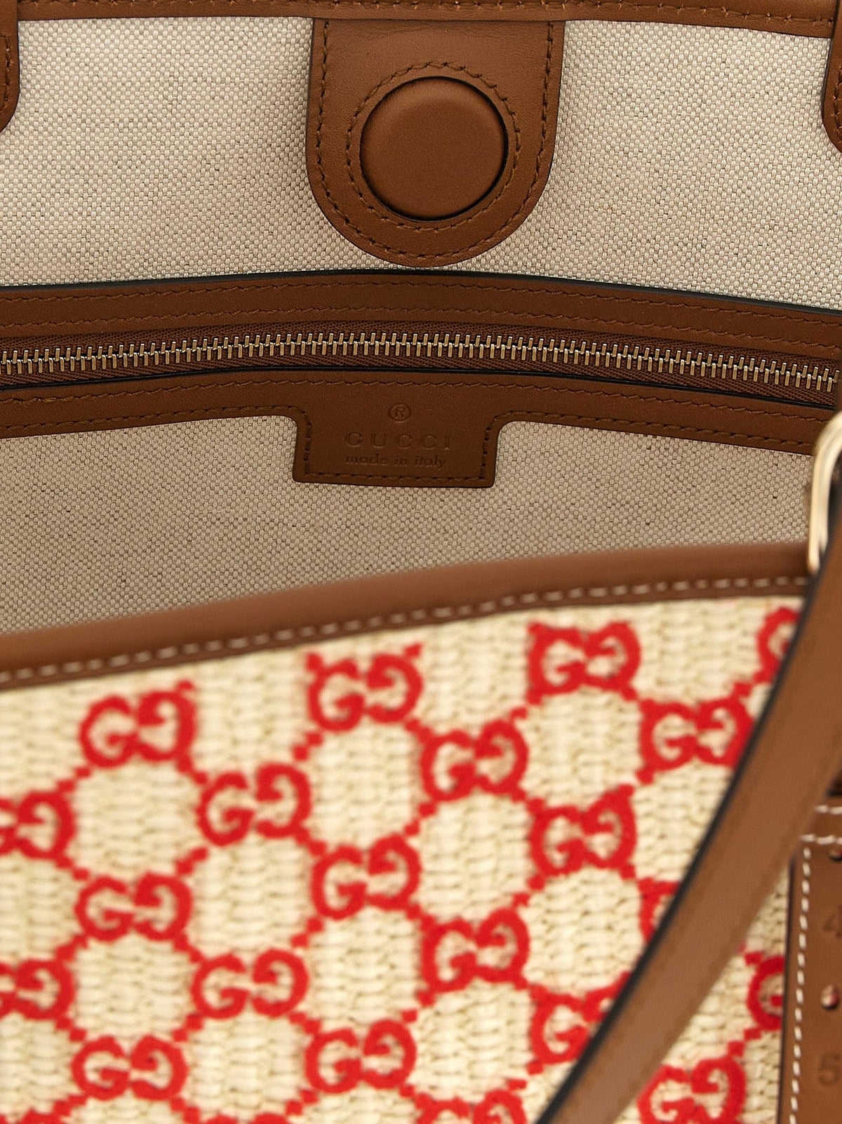 Gucci Women Small Woven Shopping Bag GUCCI