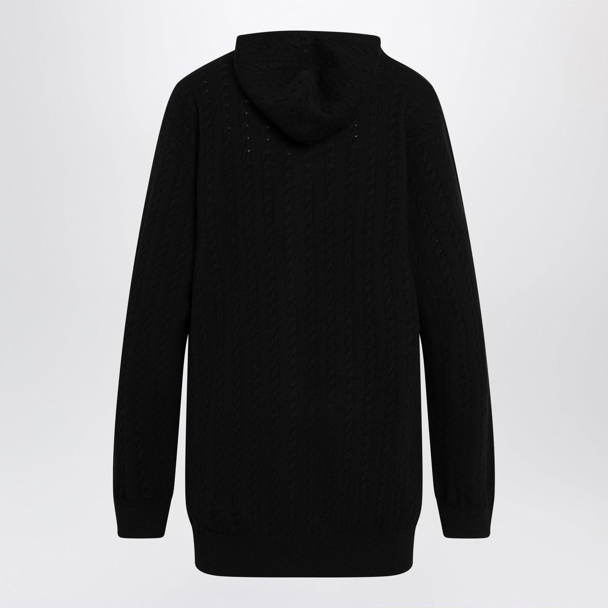 Balenciaga Black Wool Mini Cardigan Dress Women BALENCIAGA