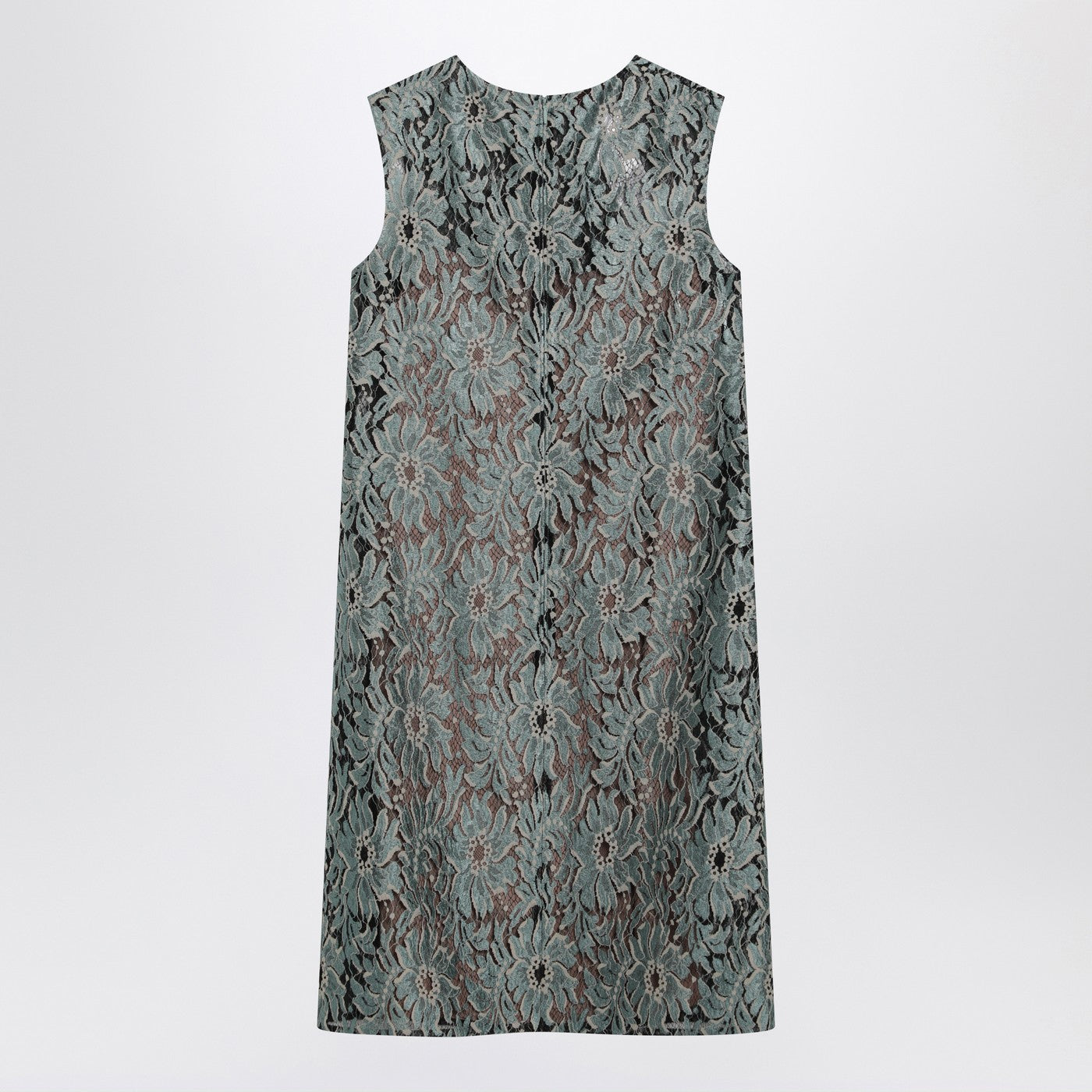 Gucci Sage Green Floral Lace Dress Women GUCCI