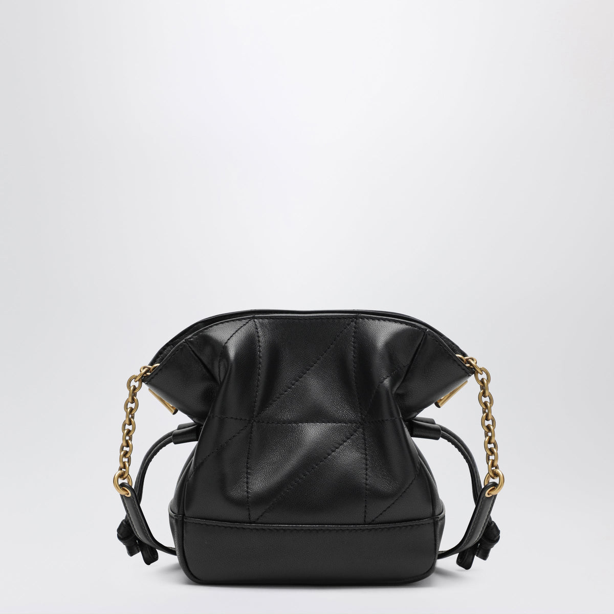 Saint Laurent Jamie Mini Shoulder Pouch In Lambskin Leather, Black Women SAINT LAURENT