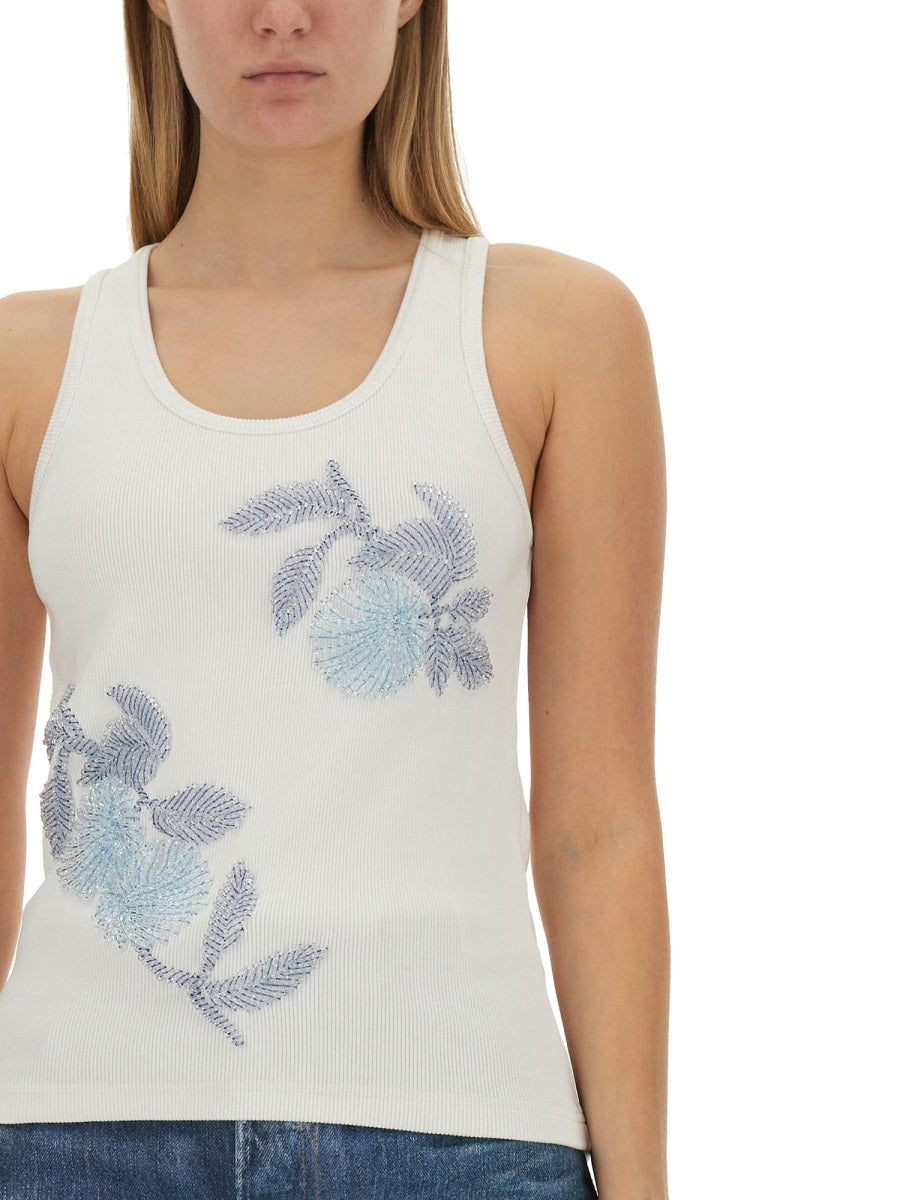 Bottega Veneta Women Embroidered Cotton Top BOTTEGA VENETA