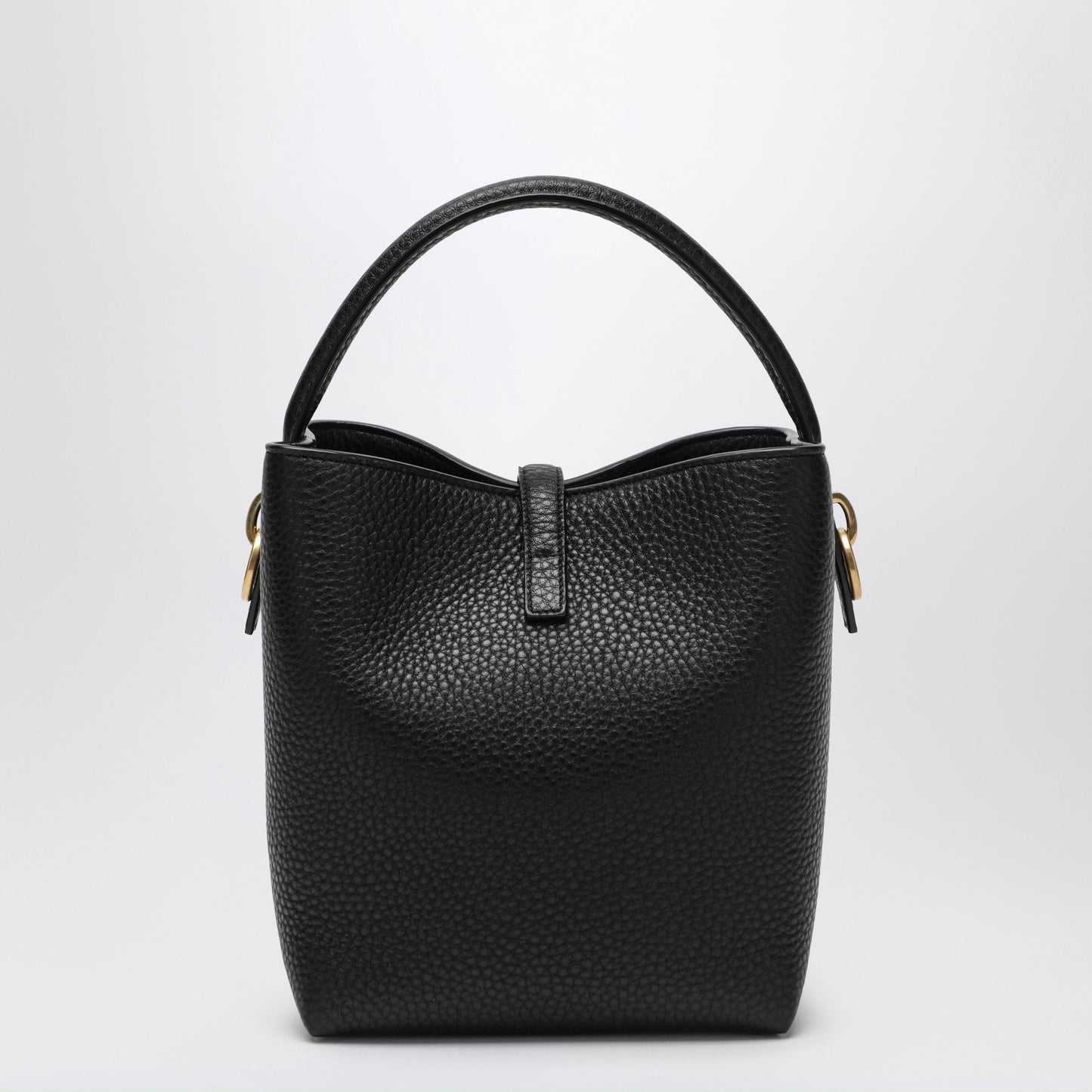 Saint Laurent Le 37 Bucket Bag In Black Grained Leather Women SAINT LAURENT