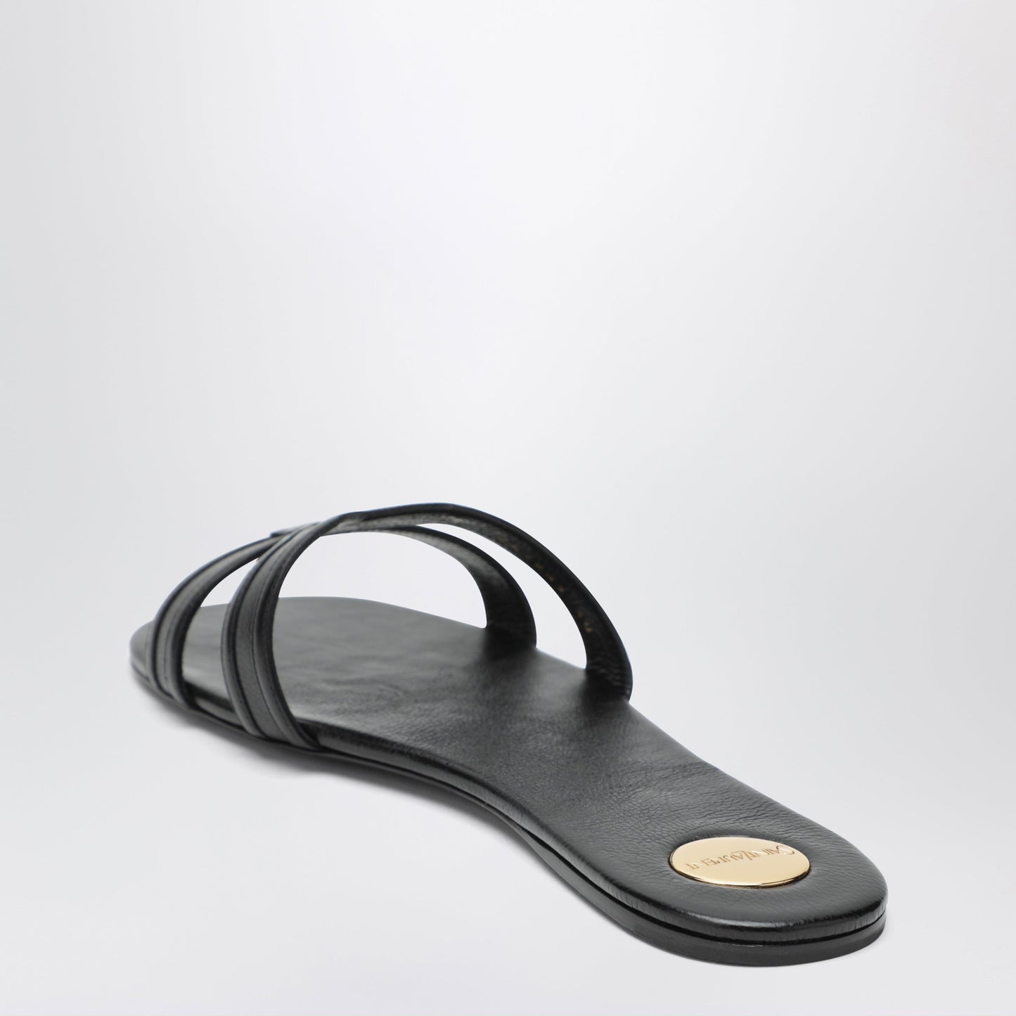 Saint Laurent Mabrouka Black Leather Sandals Women SAINT LAURENT