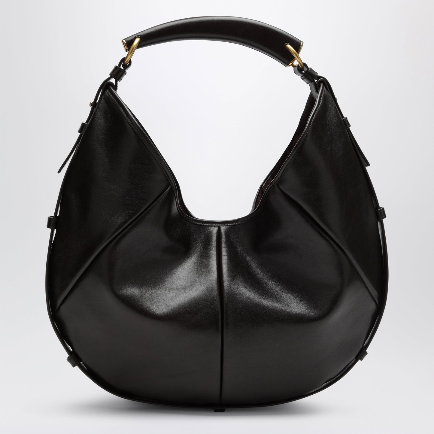 Saint Laurent Medium Mombasa Hobo Bag In Calfskin Leather, Brown Women SAINT LAURENT