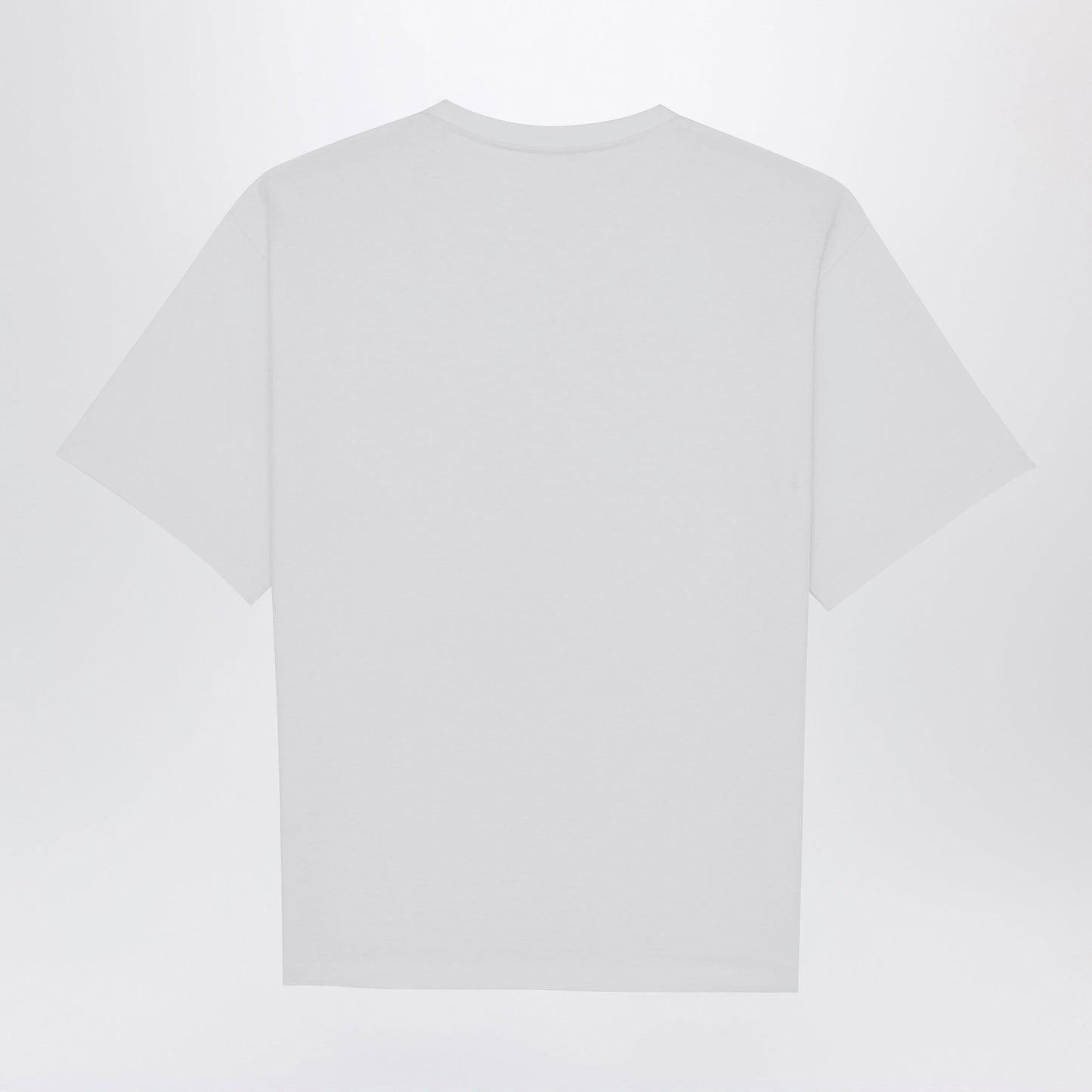 Saint Laurent White Oversized Cotton T-Shirt With Cassandre Logo Men SAINT LAURENT