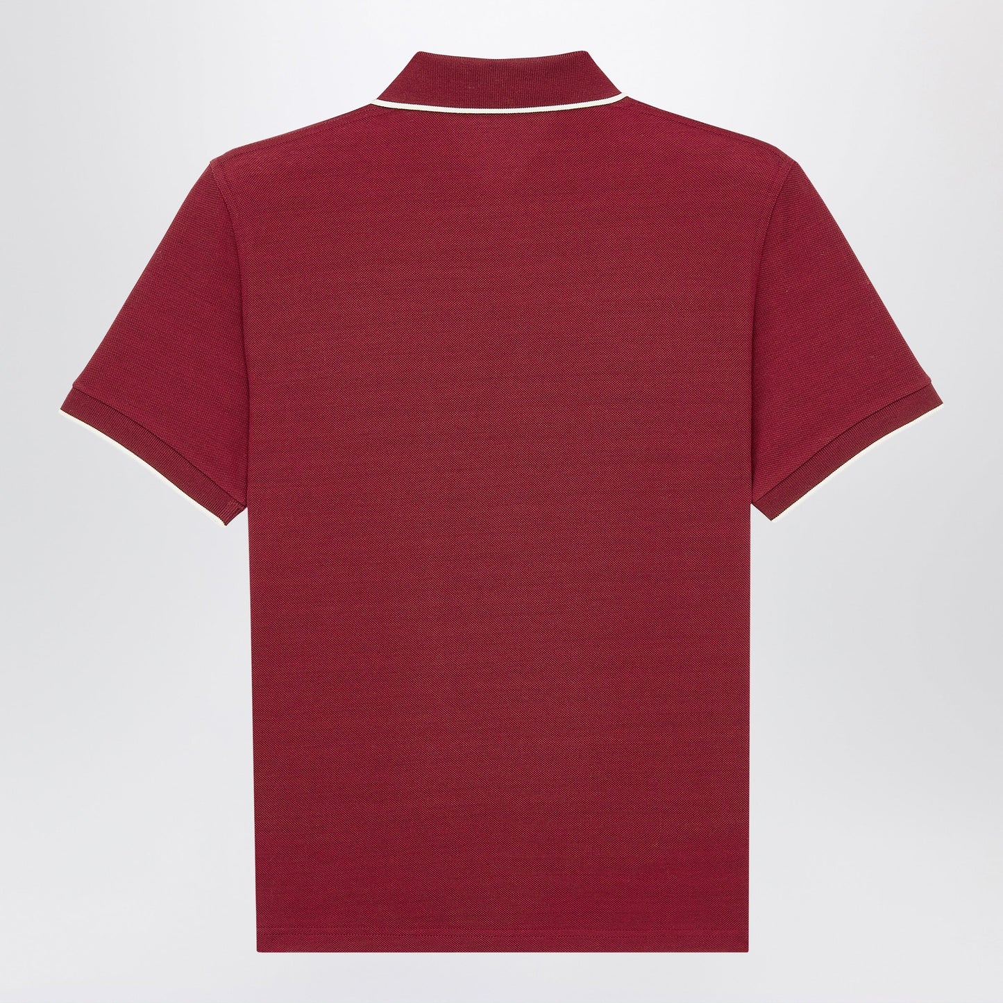 Saint Laurent Bordeaux Cassandre Polo In Cotton Pique Men SAINT LAURENT