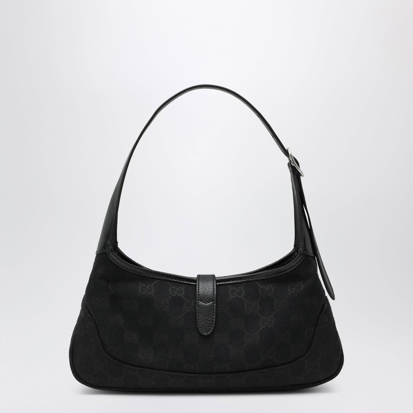 Gucci Small Jackie Slim Bag In Black Gg Fabric Women GUCCI