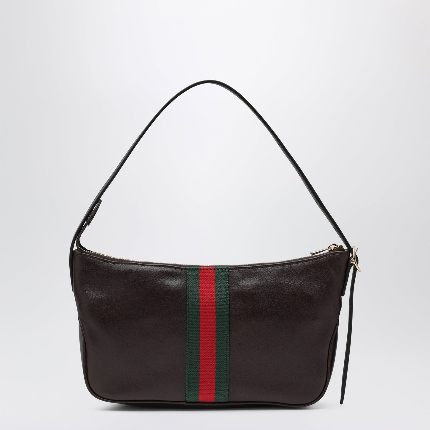 Gucci Small Brown Lunetta Leather Bag Men GUCCI