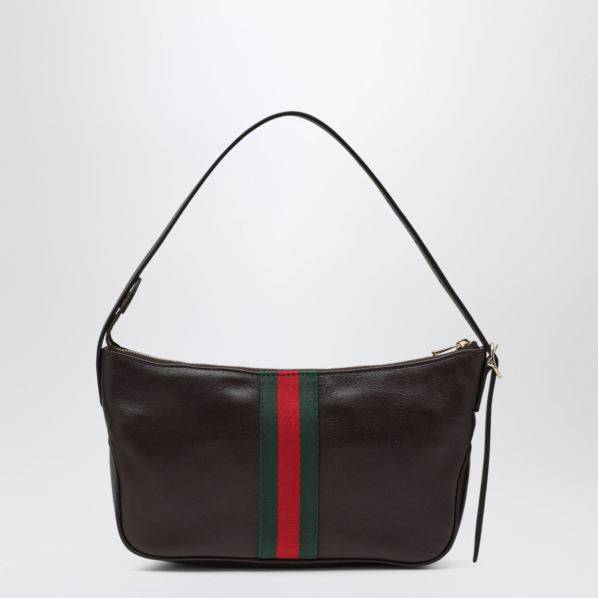 Gucci Small Brown Lunetta Leather Bag Men GUCCI