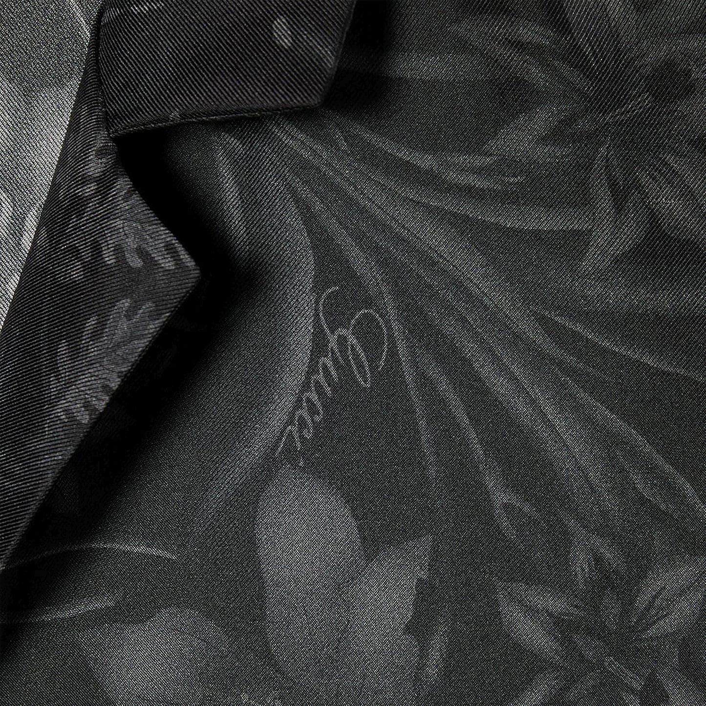 Gucci Black Silk Twill Bowling Shirt With Print Men GUCCI