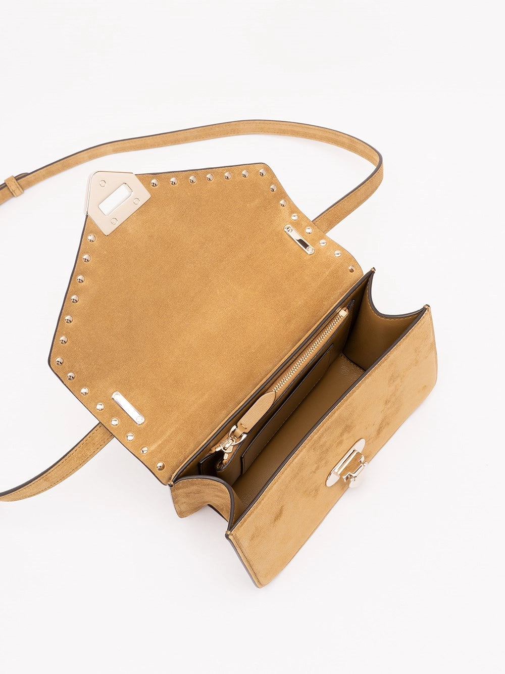 Valentino Garavani Women Valentino Garavani Rockstud Small Shoulder Bag In Suede VALENTINO GARAVANI