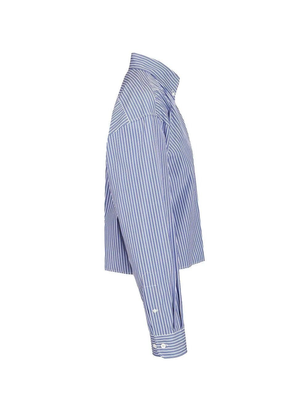 Miu Miu Women Poplin Shirt With Logo MIU MIU