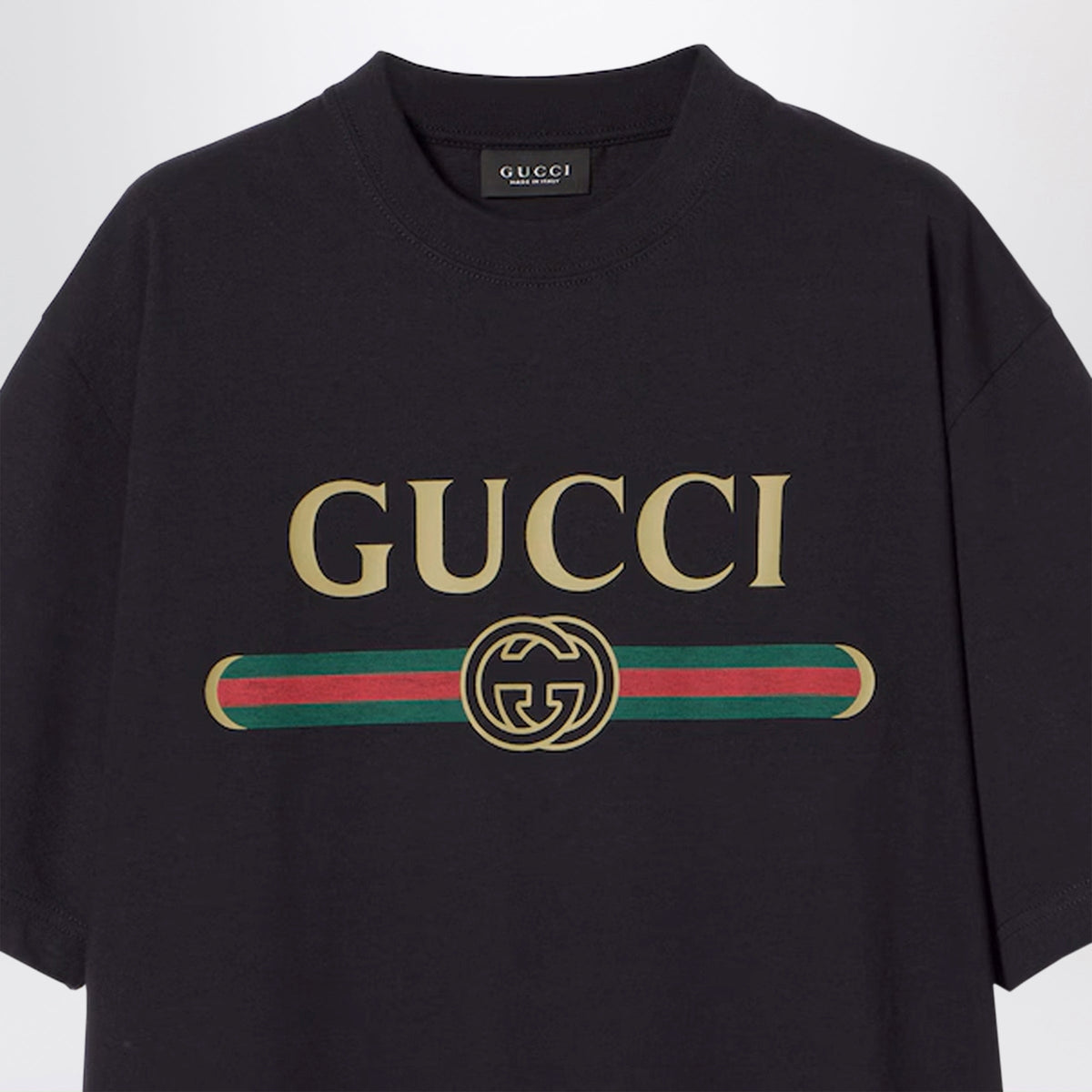Gucci Cotton And Silk Jersey Logo-Print T-Shirt Women GUCCI