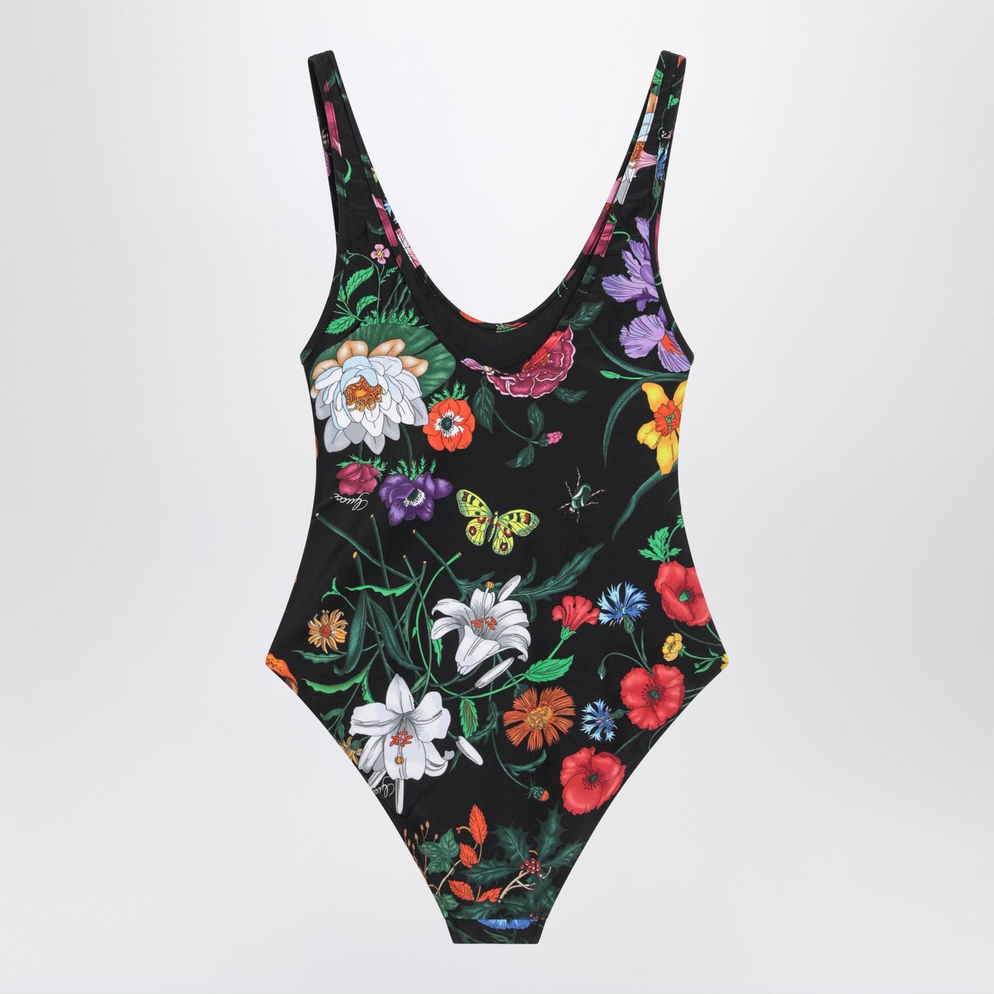 Gucci Sparkling Jersey Swimsuit With Flora Print Women GUCCI