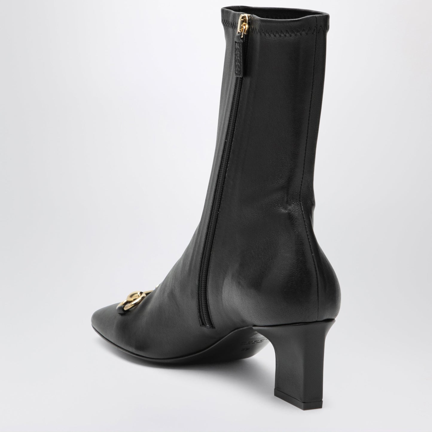 Gucci Black Signora Ankle Boots With Horsebit Women GUCCI
