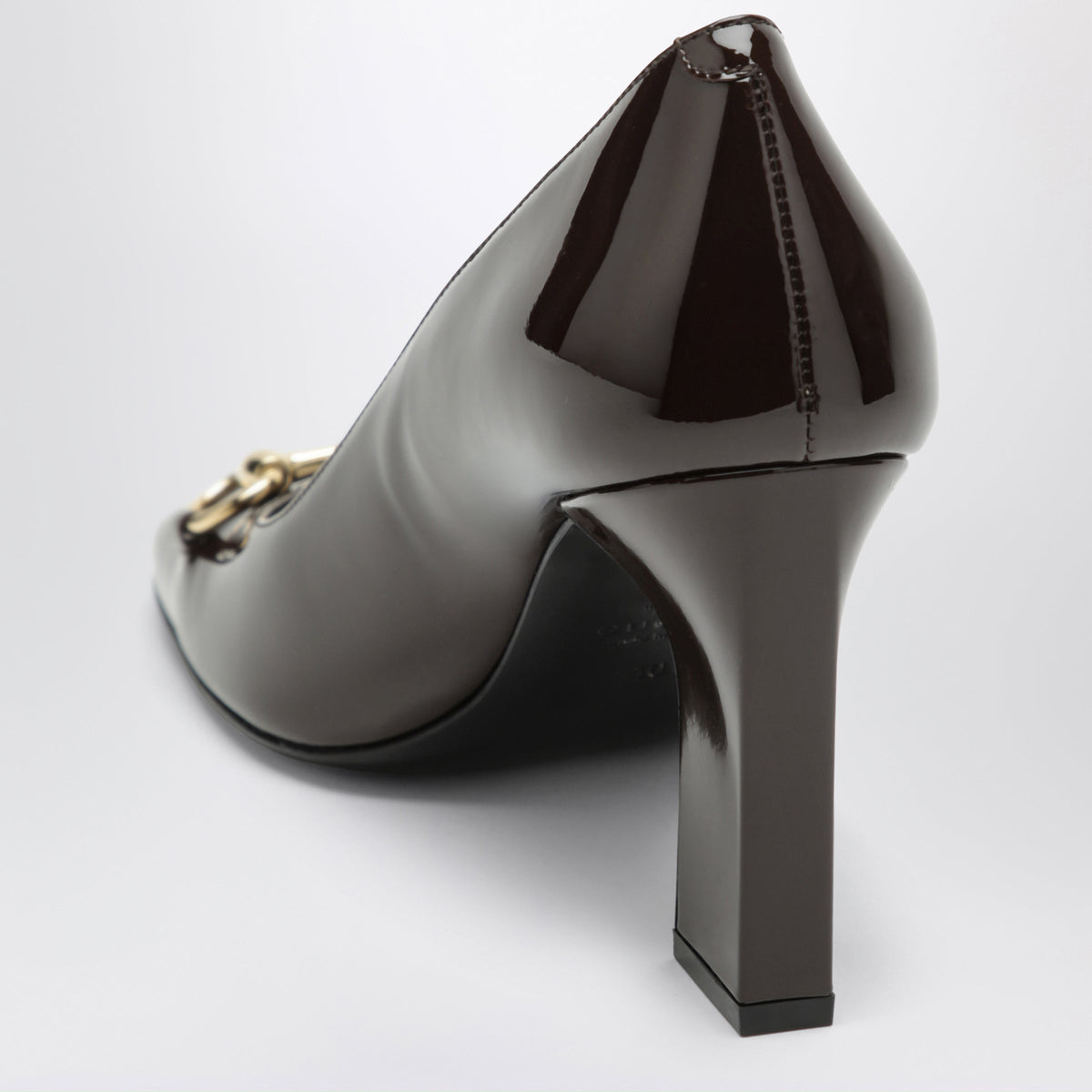 Gucci Brown Patent Leather Ladies' Pumps Women GUCCI