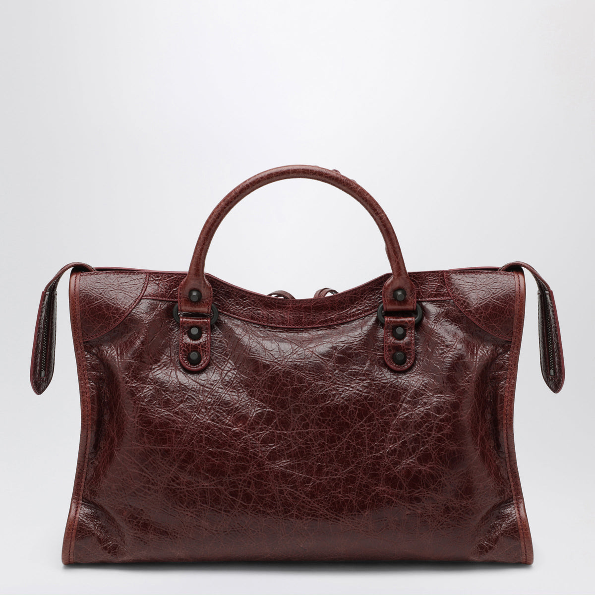 Balenciaga Le City Medium Handbag In Berry-Red Leather Women BALENCIAGA