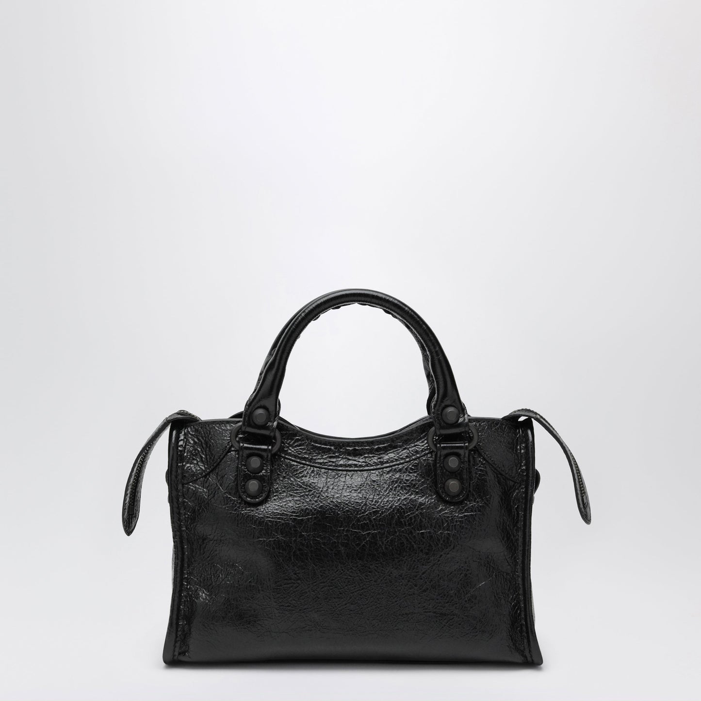 Balenciaga Le City Mini Handbag In Arena Lambskin Black Women BALENCIAGA