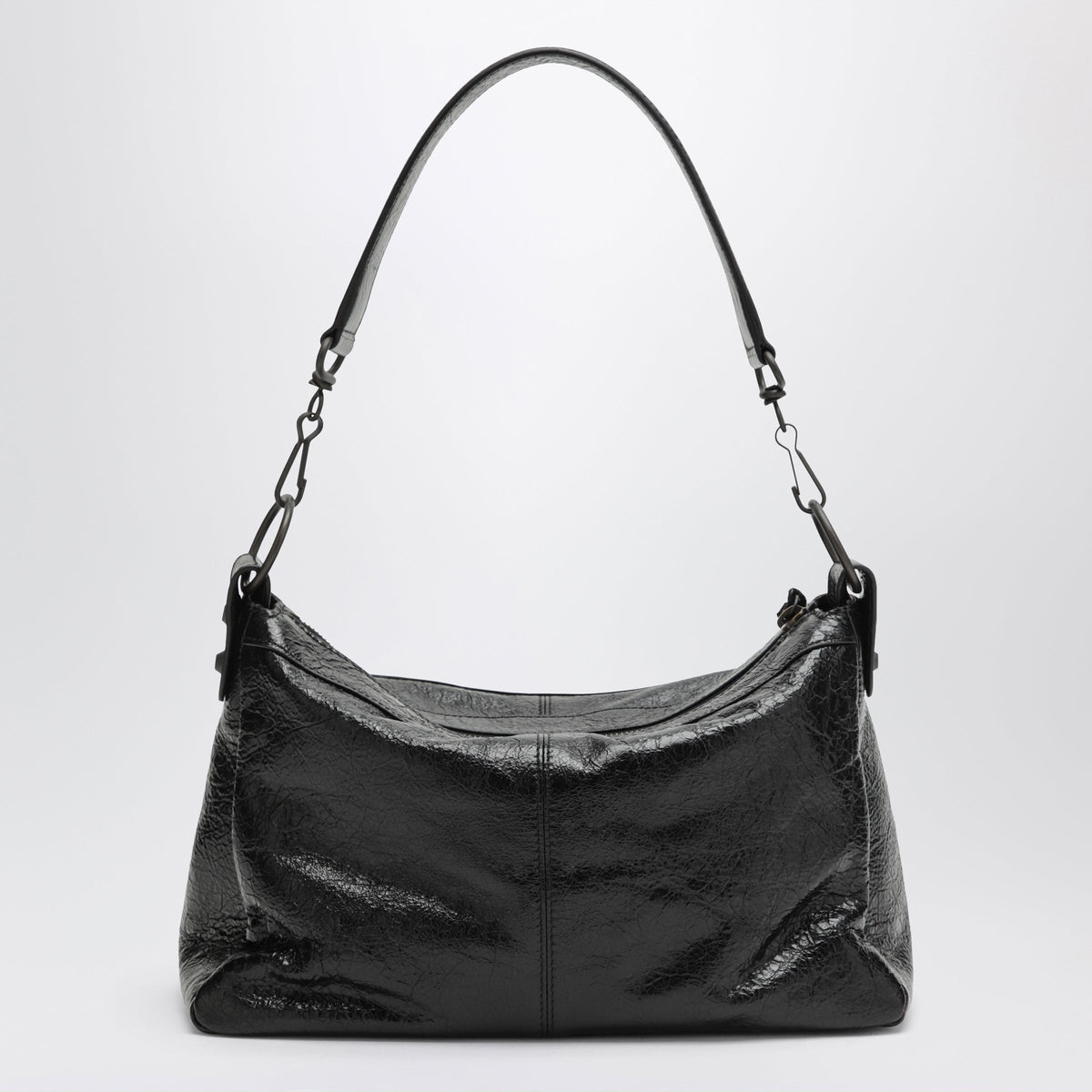Balenciaga Le City Moto Piccola Black Lambskin Leather Bag Men BALENCIAGA