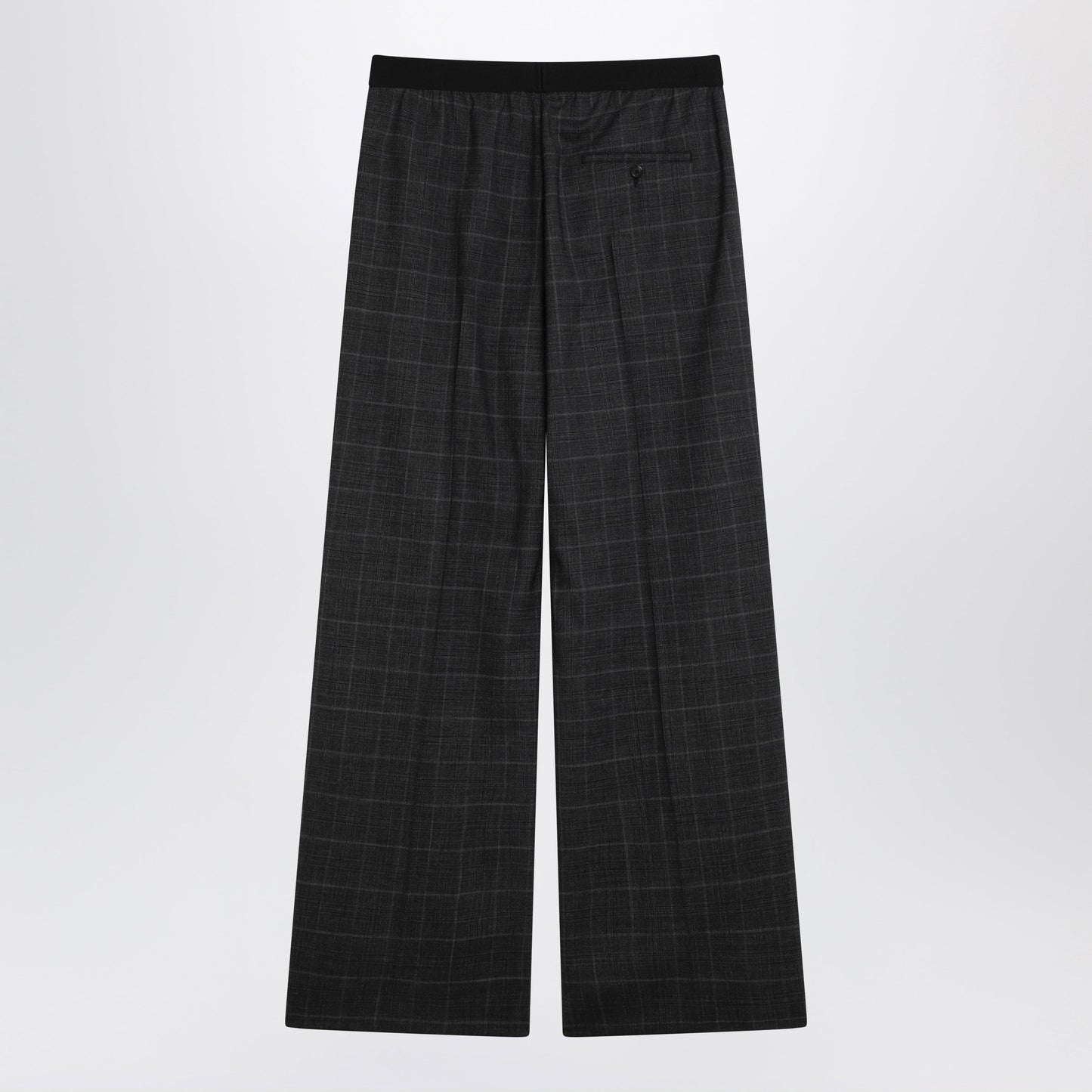 Balenciaga Dark Grey Tartan Trousers Men BALENCIAGA