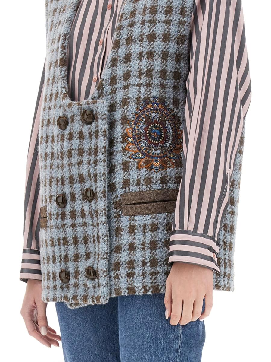 Etro Women Houndstooth Over Vest ETRO