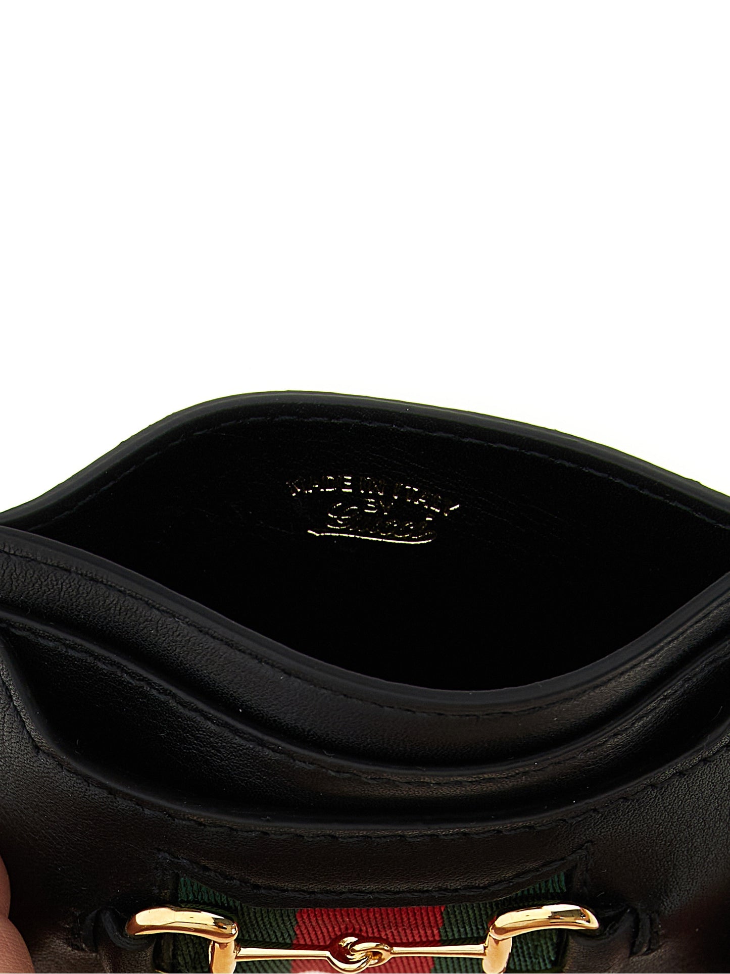 Gucci Women 'Web Horsebit Gucci' Card Holder GUCCI