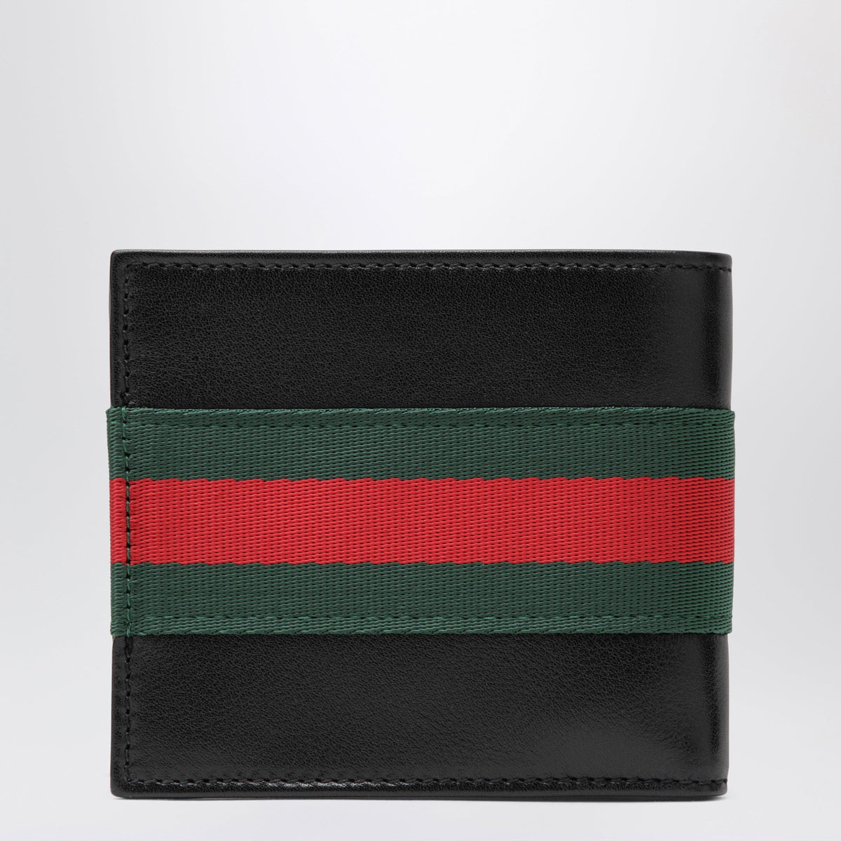 Gucci Web Trademark Bi-Fold Wallet Black Men GUCCI