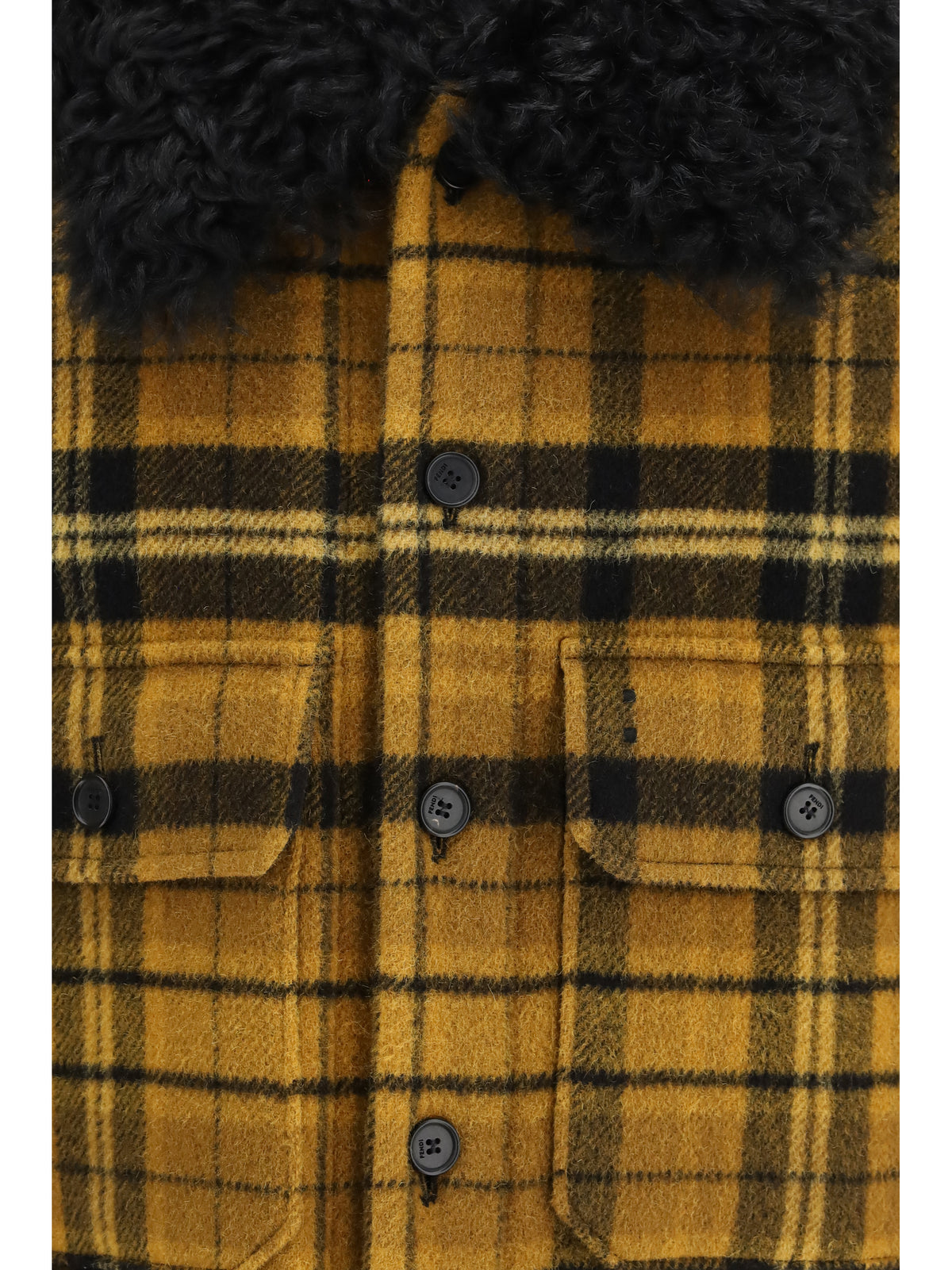Fendi Men Check Wool Blouson Jacket FENDI