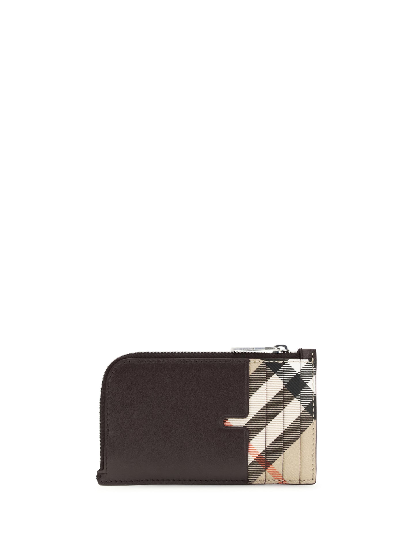 Burberry Men Check Zipped Card Holder BURBERRY
