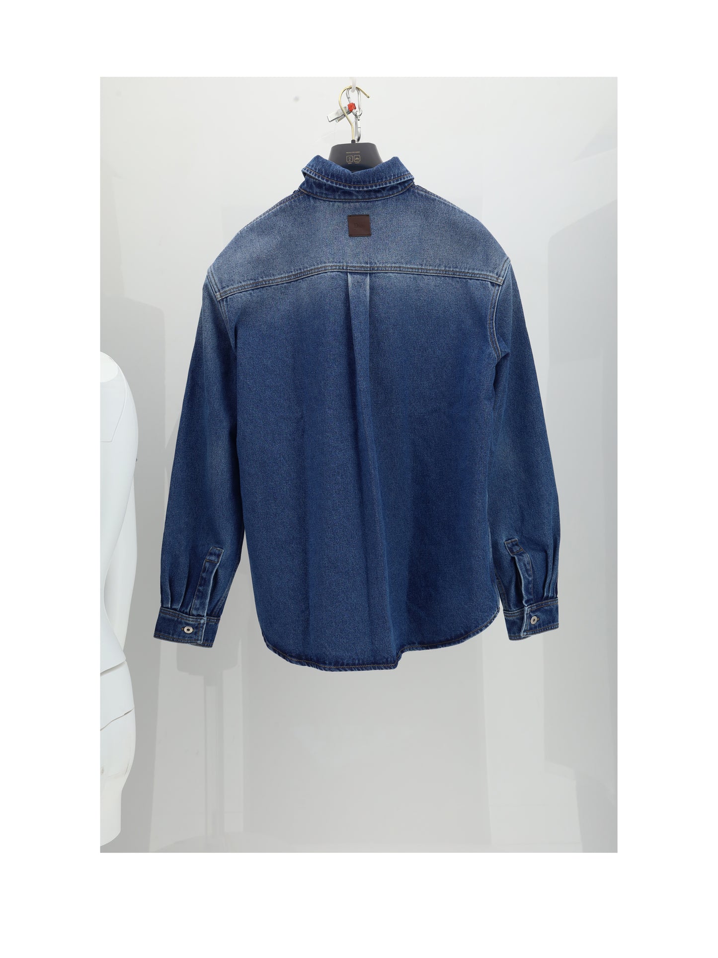 Dior Homme Men Jacket Denim Stampa Laser Laterale CHRISTIAN DIOR
