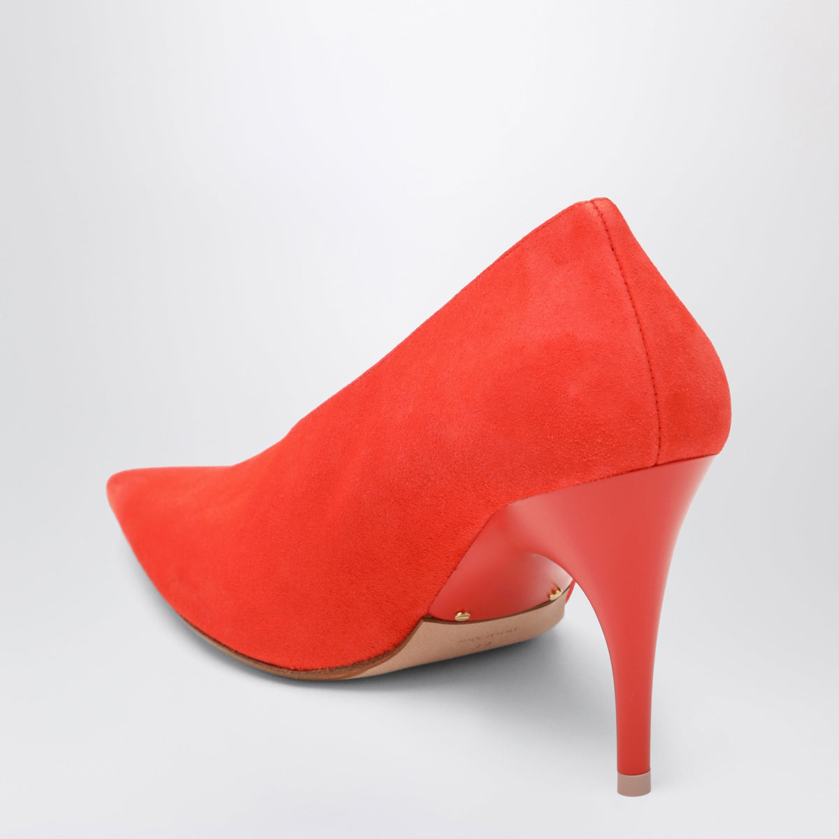 Balenciaga Duchesse 90 Mm Suede Goatskin Pumps In Tangerine Women BALENCIAGA