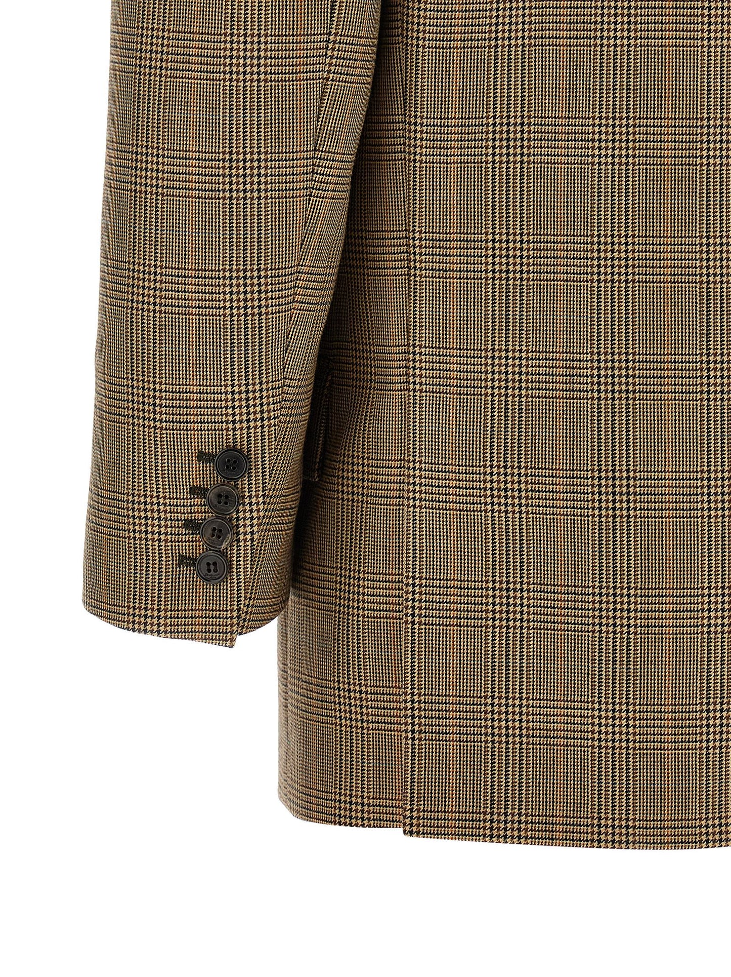 Saint Laurent Women Prince Of Wales Houndstooth Blazer SAINT LAURENT