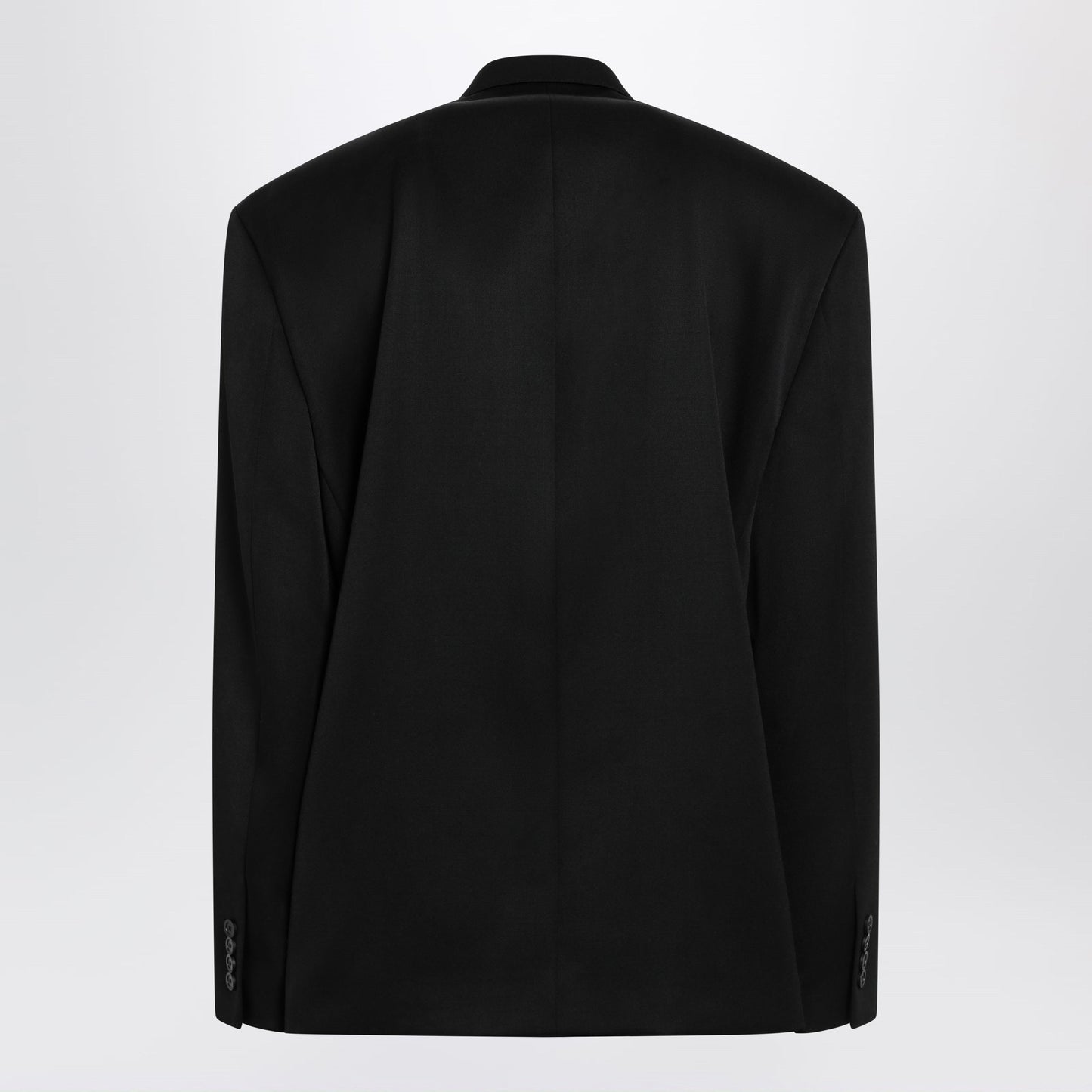 Balenciaga Double-Breasted Oversized Wool Blazer In Black Men BALENCIAGA