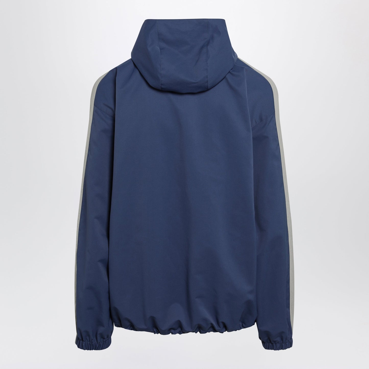 Balenciaga Washed-Effect Technical Satin Track Jacket In Navy Men BALENCIAGA